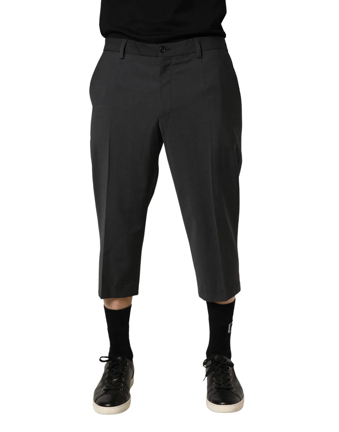 Мужские брюки чинос с логотипом Dolce & Gabbana, Dark Gray