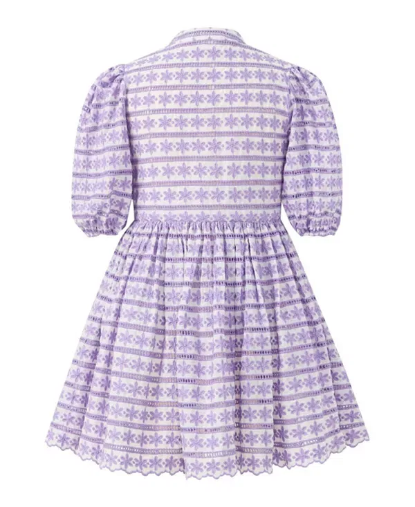 Детское платье для девочек с коротким рукавом Odessa Marlo Kids, Lavender — фото 2