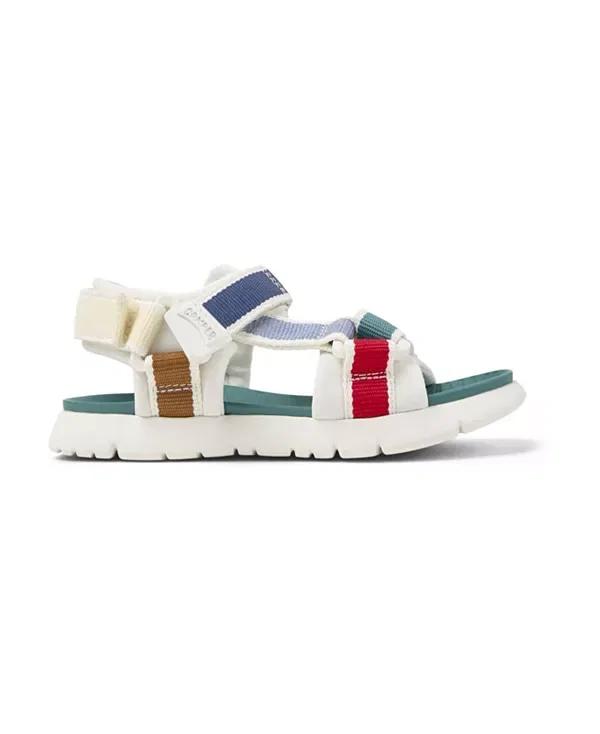 Сандалии детские Camper Oruga Mismatched Textile Sandals, текстильные, мультиколор — фото 2