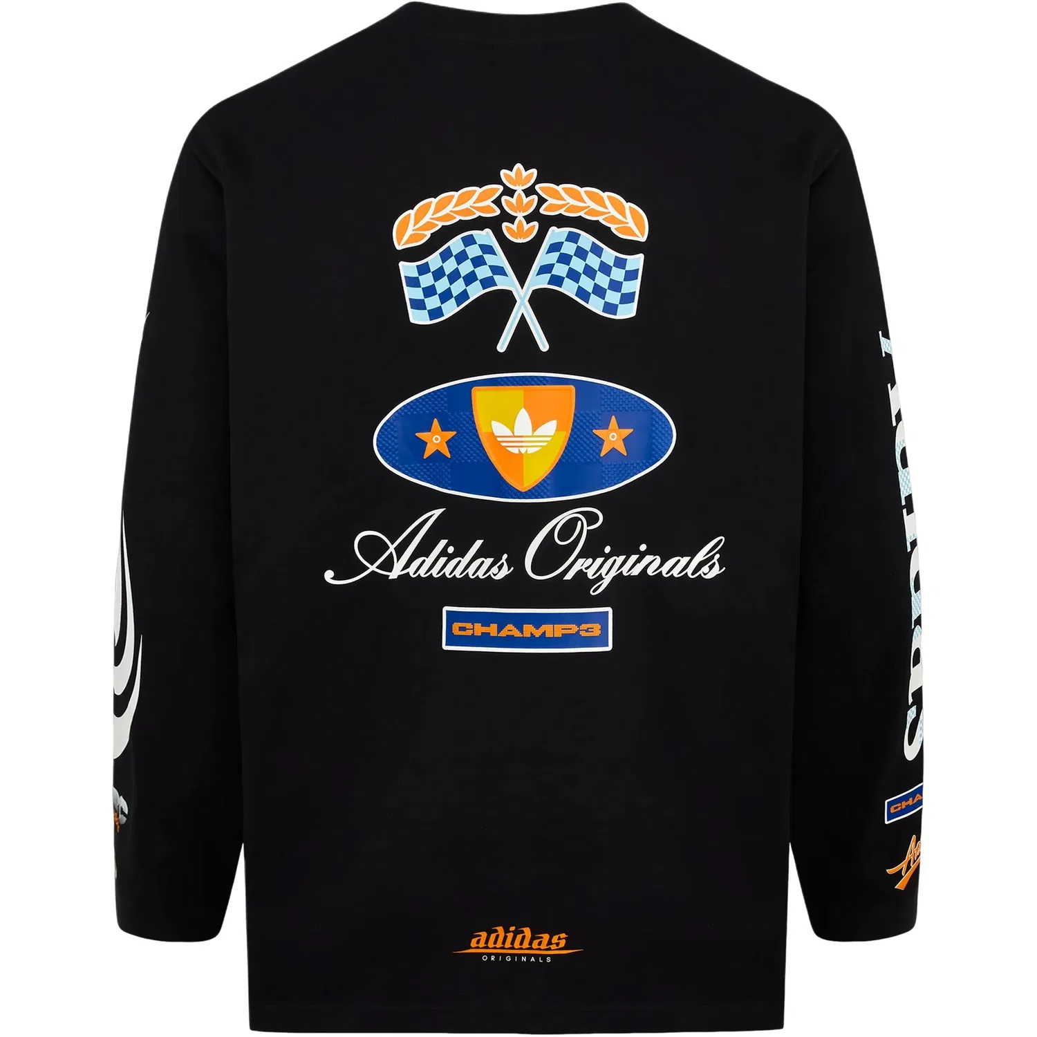 Мужская футболка RAC LS T-Shirt Asia Sizing 'Black' adidas, черный — фото 2