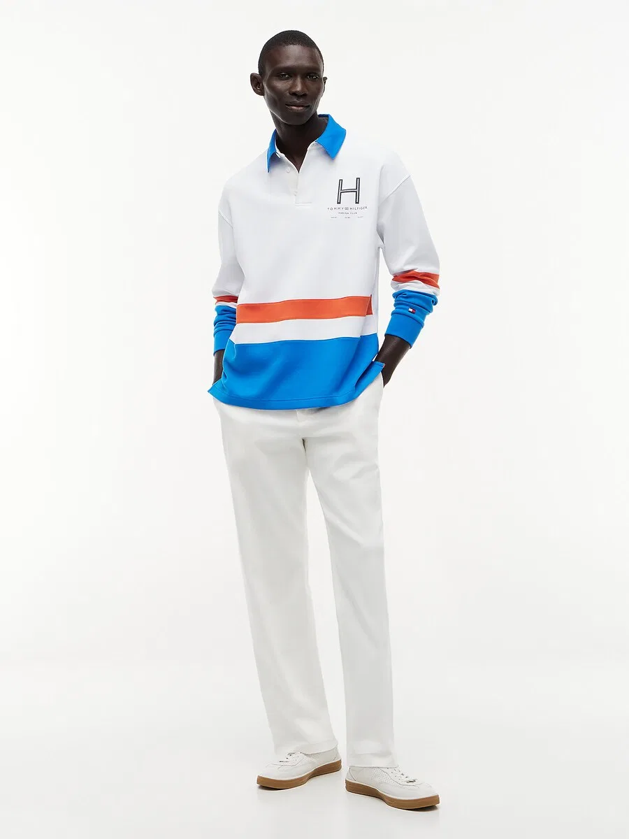Футболка TOMMY HILFIGER белого цвета — фото 4