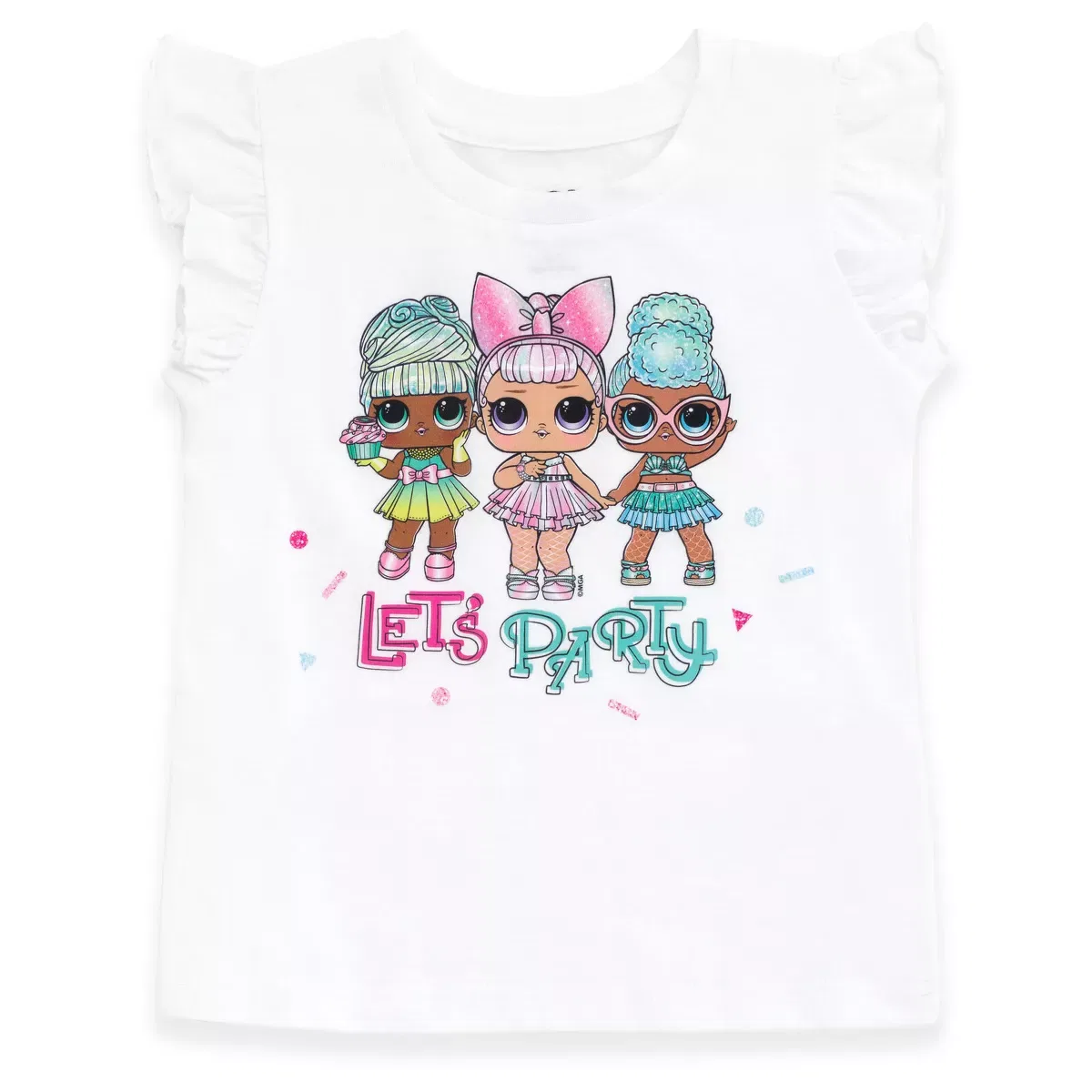 Детский комплект для девочек с принтом Aqua Opal Q.T. Pearl Q.T. L.O.L. Surprise!, Present Surprise — фото 3