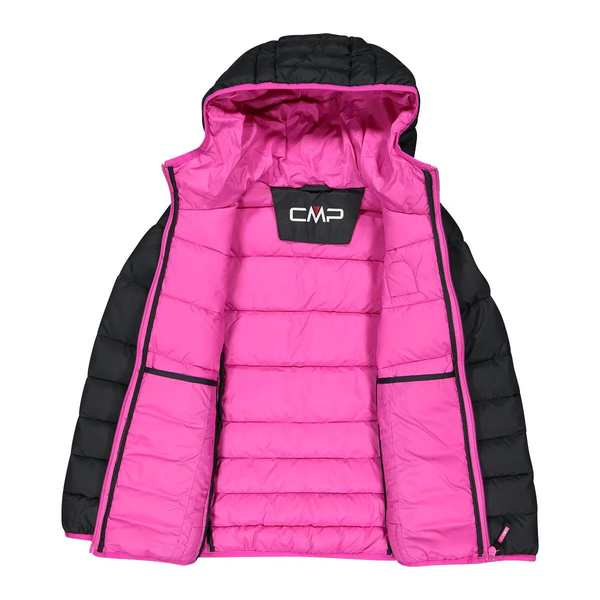 Детская зимняя куртка с капюшоном KID G JACKET FIX HOOD Cmp, Schwarz — фото 4