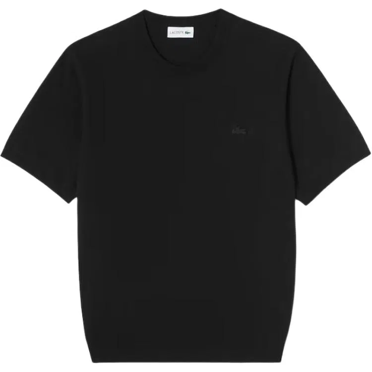 Футболка с круглым вырезом, Crew Neck, LACOSTE, Black
