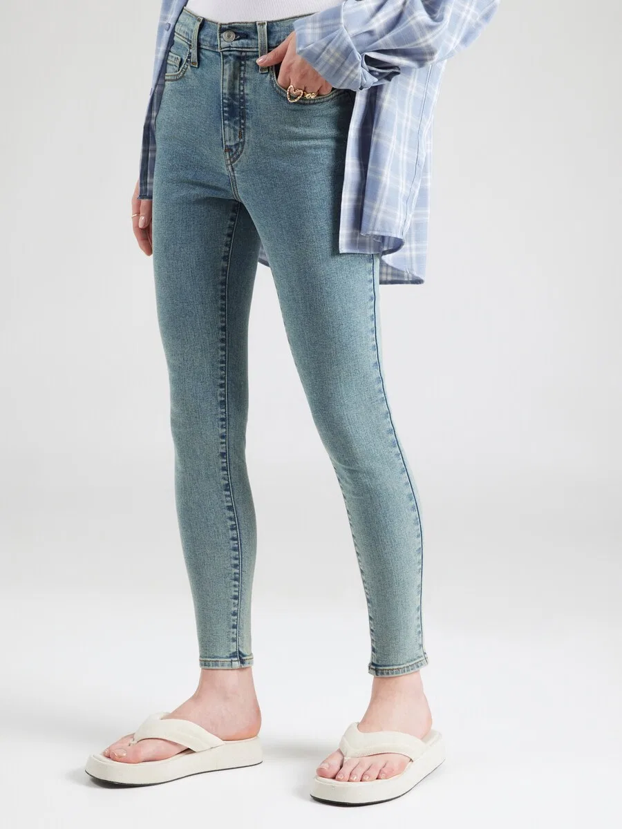 Джинсы LEVI'S Skinny Jeans '720 High Rise Super Skinny Jeans' синего цвета — фото 2