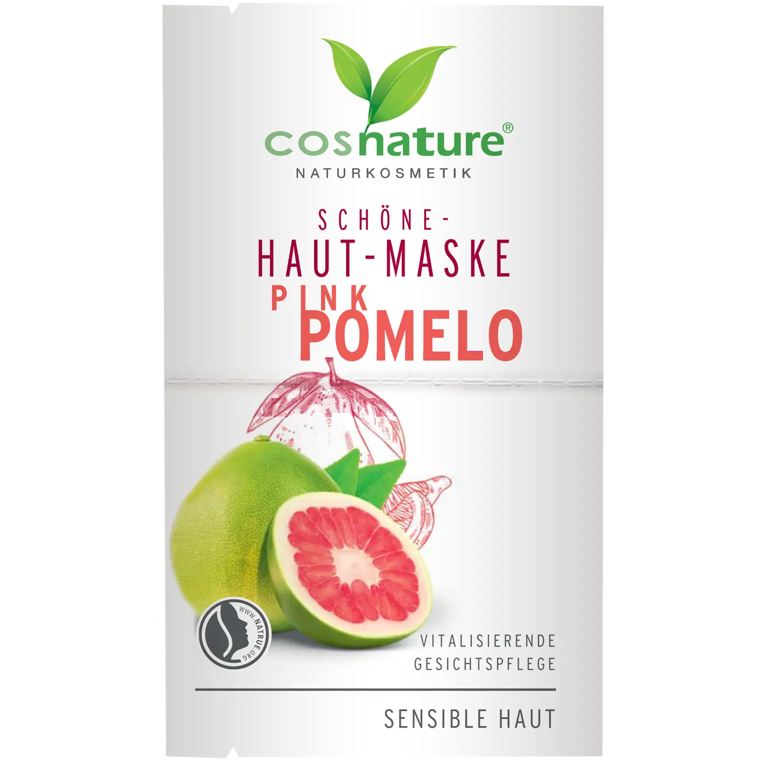 

Cosnature Pomelo натуральная косметическая маска для лица, 16 мл