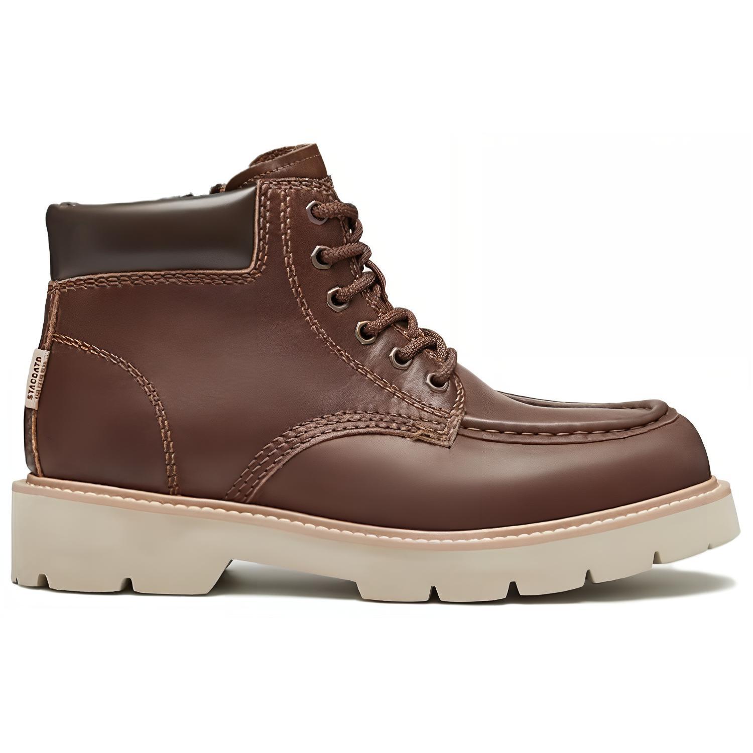 Staccato Коричневые мужские короткие мартинсы Great Desert Boots высотой 4 см, цвет Brown — фото 2