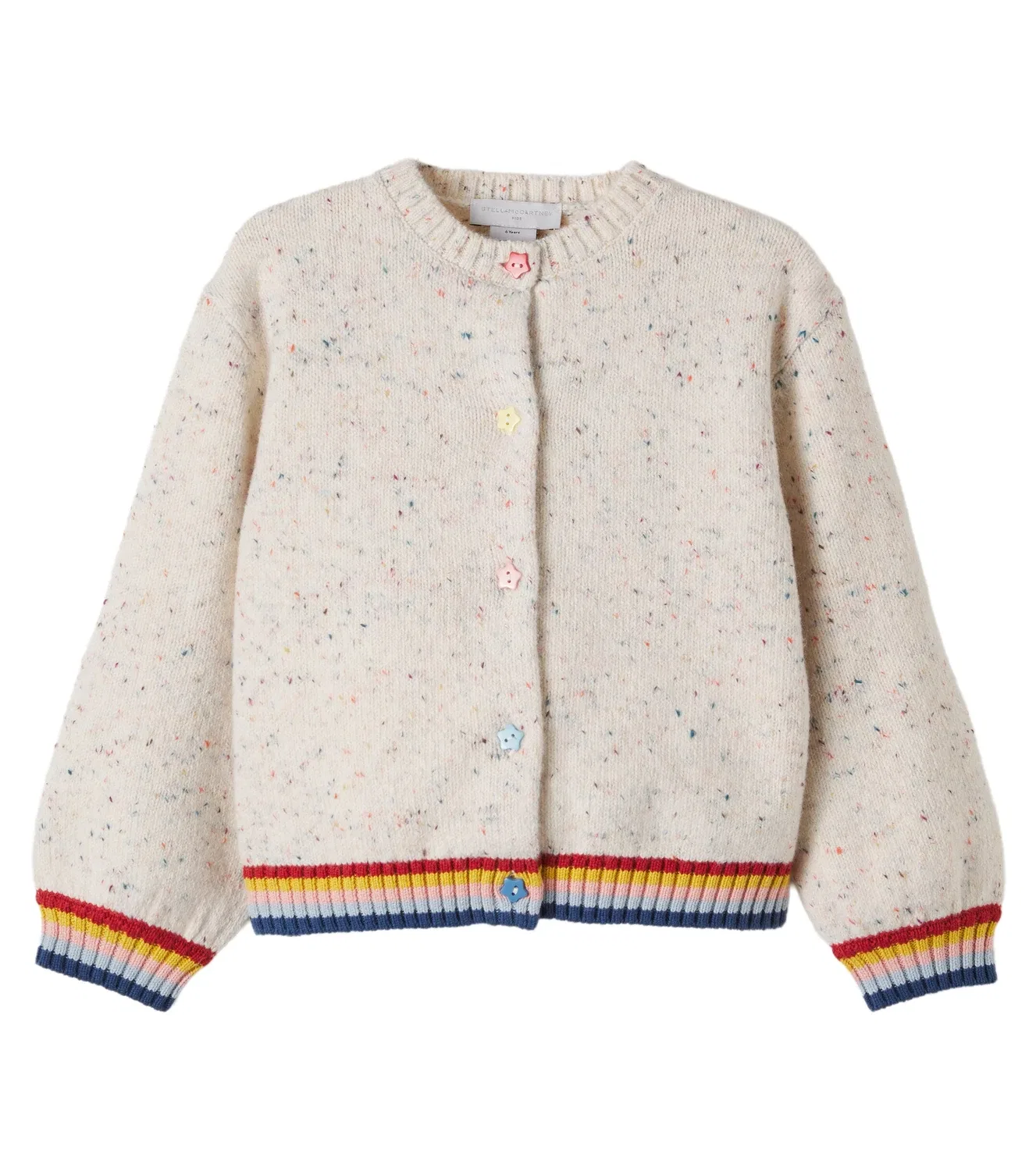 Вязаный кардиган с пуговицами Stella Mccartney Kids, мультиколор