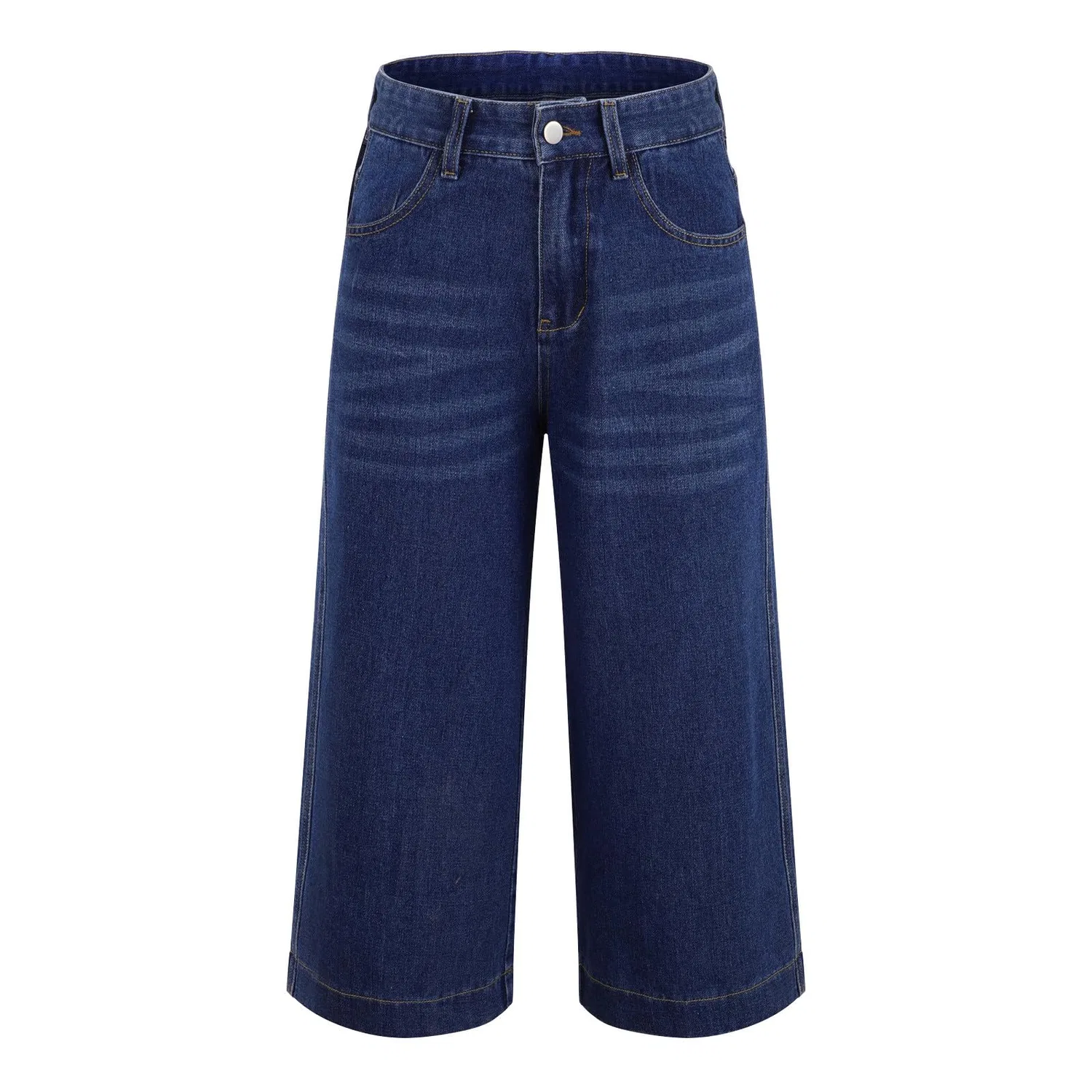 Женские джинсы с высокой посадкой и подвернутым низом Y2k Baggy Boyfriend, 02#blu Scuro — фото 2