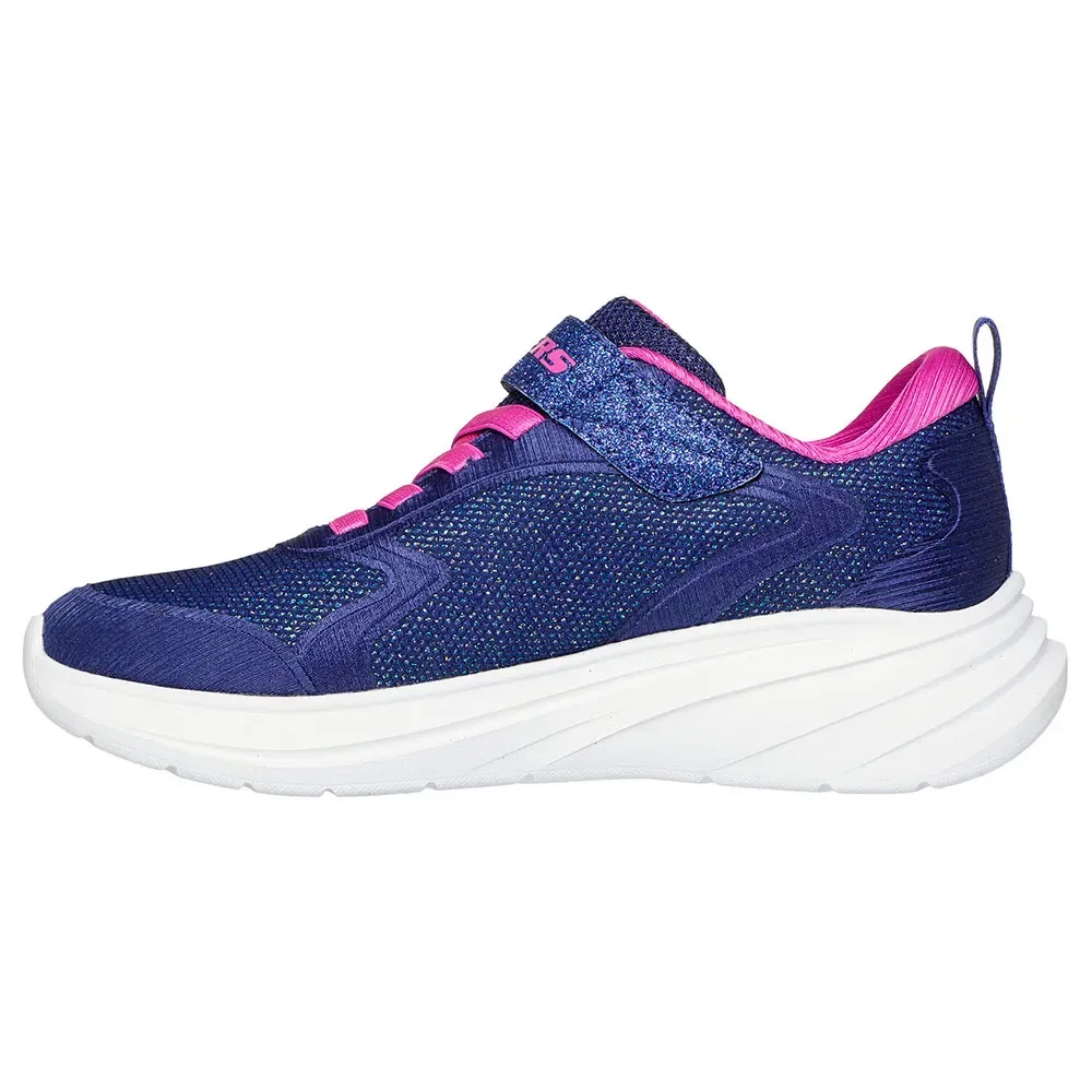 Детские кроссовки для девочек с блестящим верхом Wave 92 Skechers, Blue — фото 3