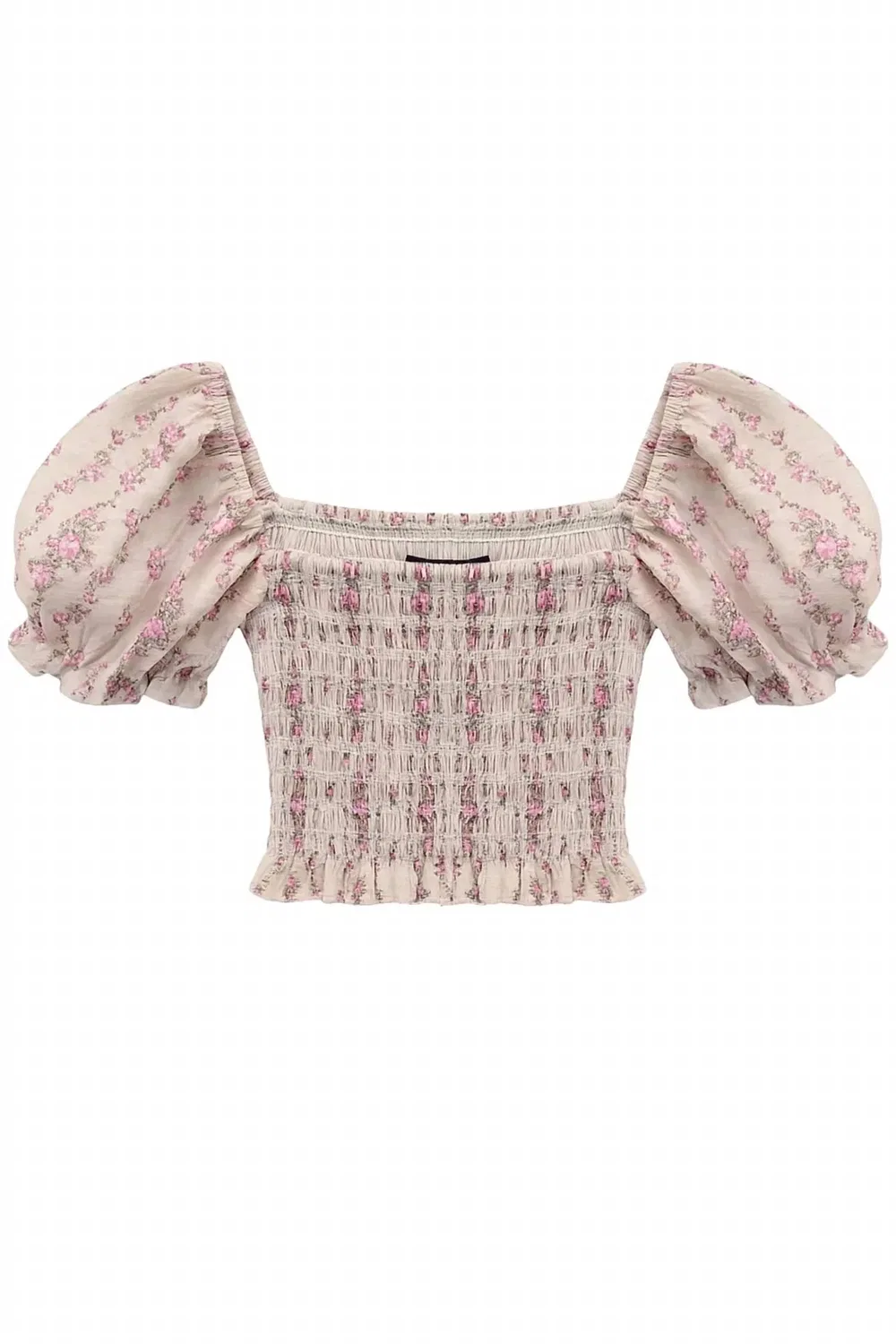 Детская блузка для девочек с короткими рукавами Cottage Stripe Marlee KatieJnyc, Light Pink