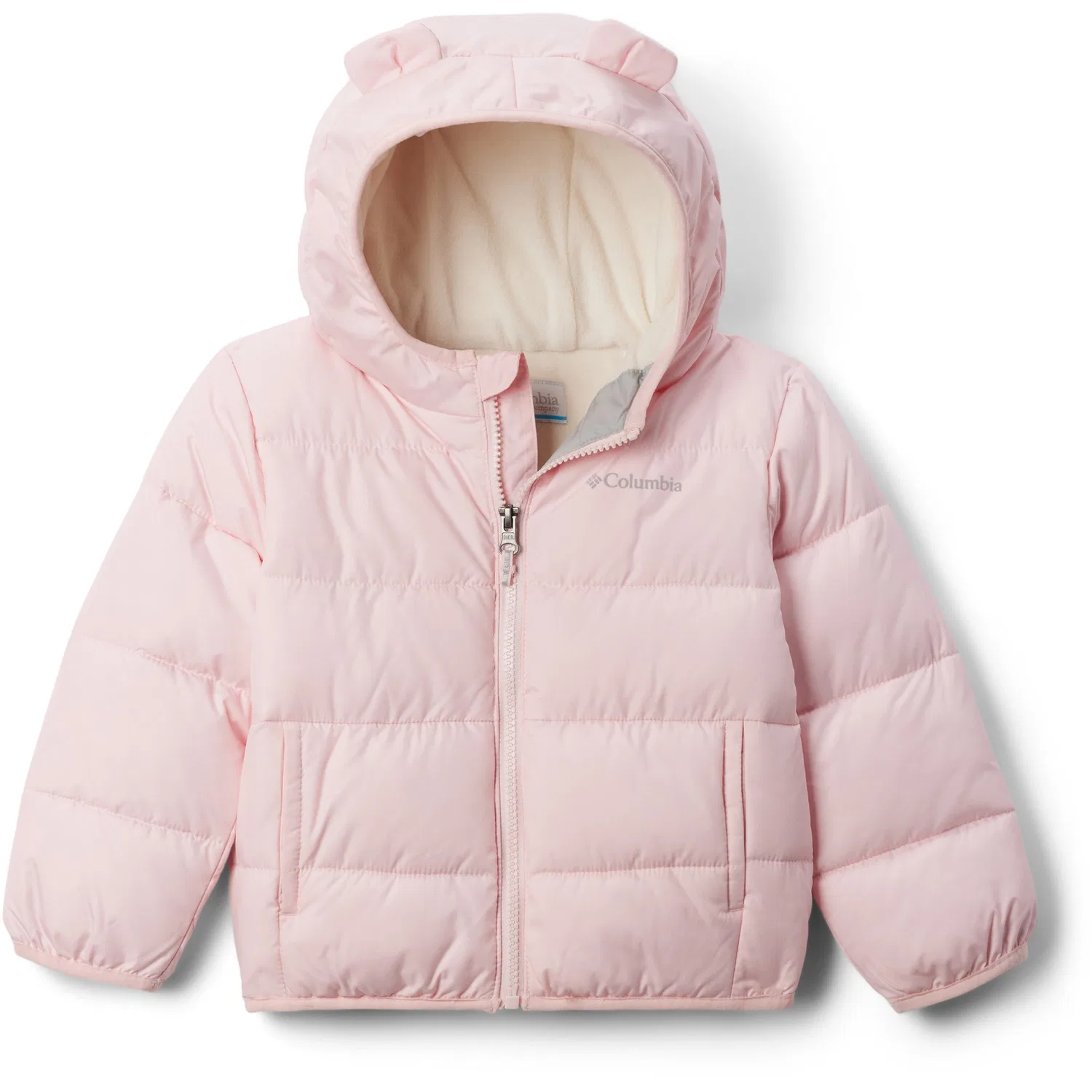 Куртка утепленная с капюшоном Tiny Bear Columbia, Satin Pink