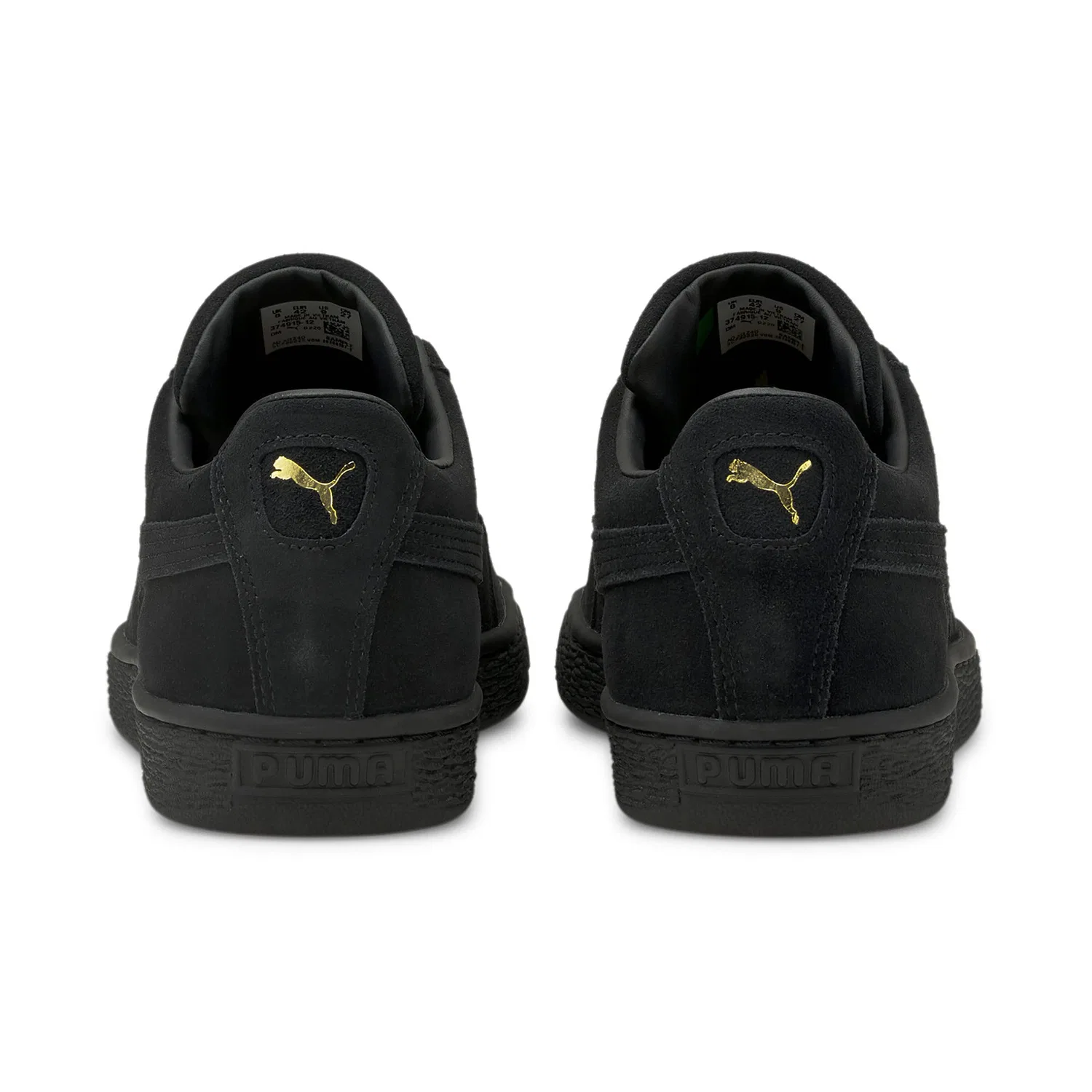 Детские кроссовки для девочек с верхом из замши PUMA, Black — фото 4