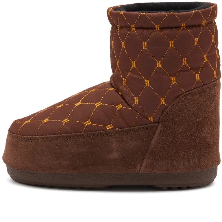 

Полуботинки Moon Boot Icon Low Quilted, коричневый