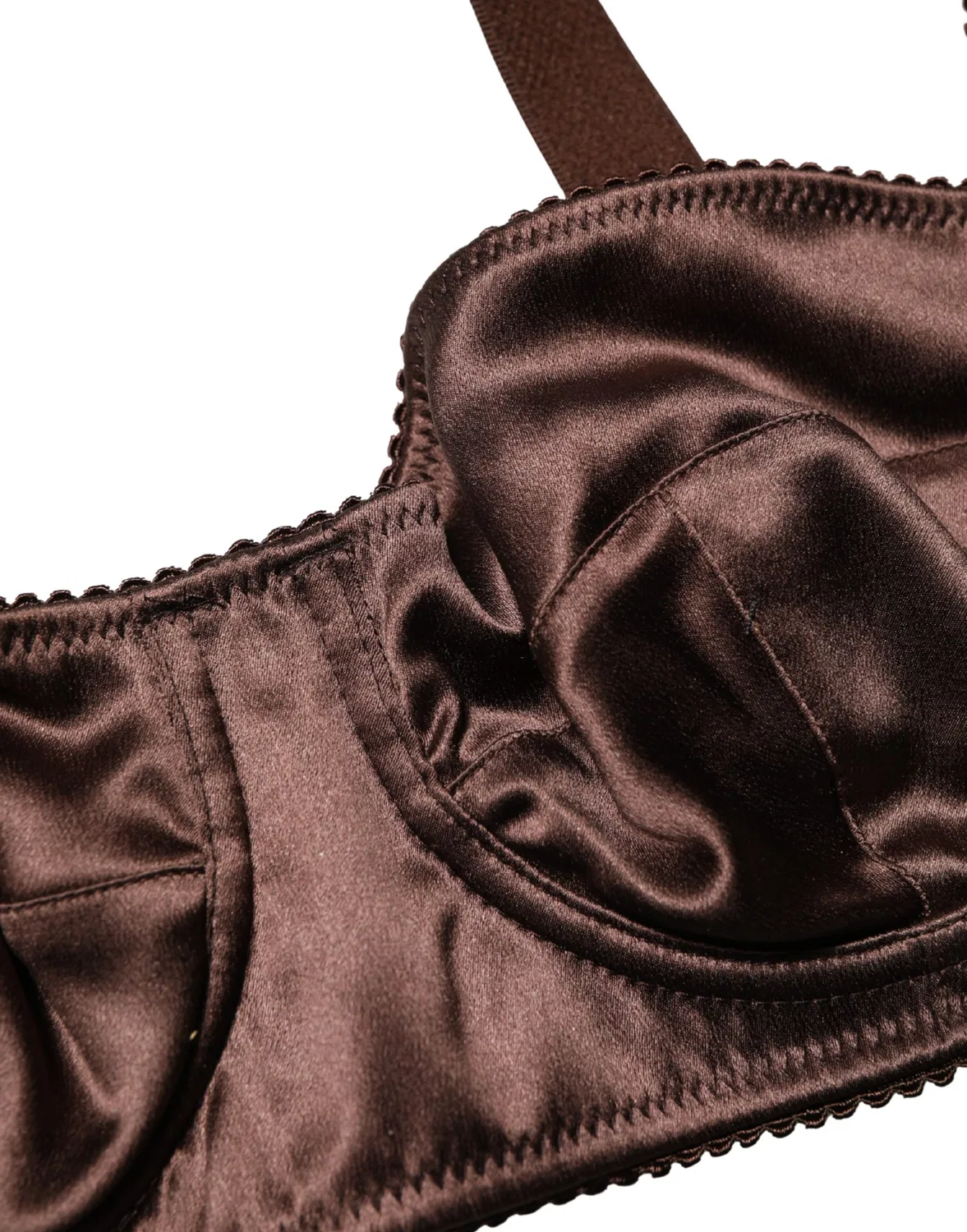Женское бюстгальтер-балконет с полупоролоновыми чашками Semi-Pad Underwire Balconnet Bra Dolce & Gabbana, Brown — фото 3