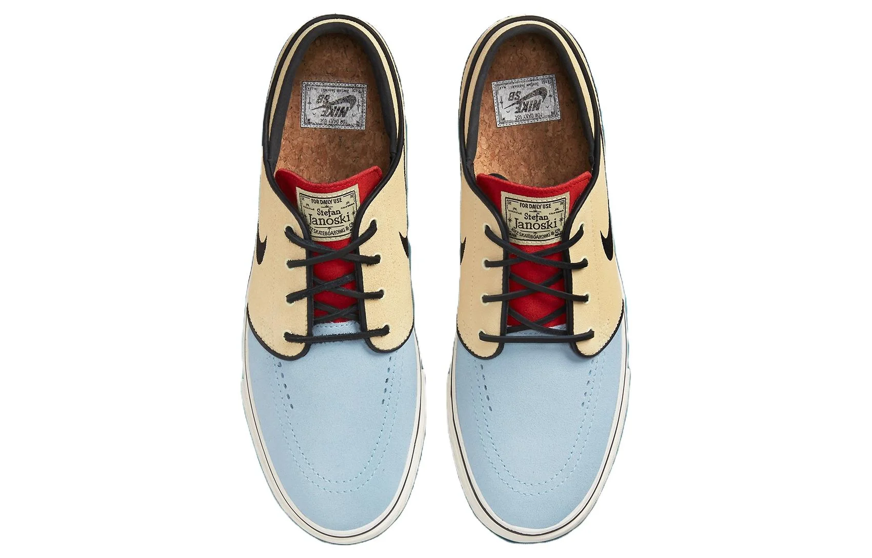 Кроссовки Nike SB Zoom Stefan Janoski OG, голубой/красный — фото 4