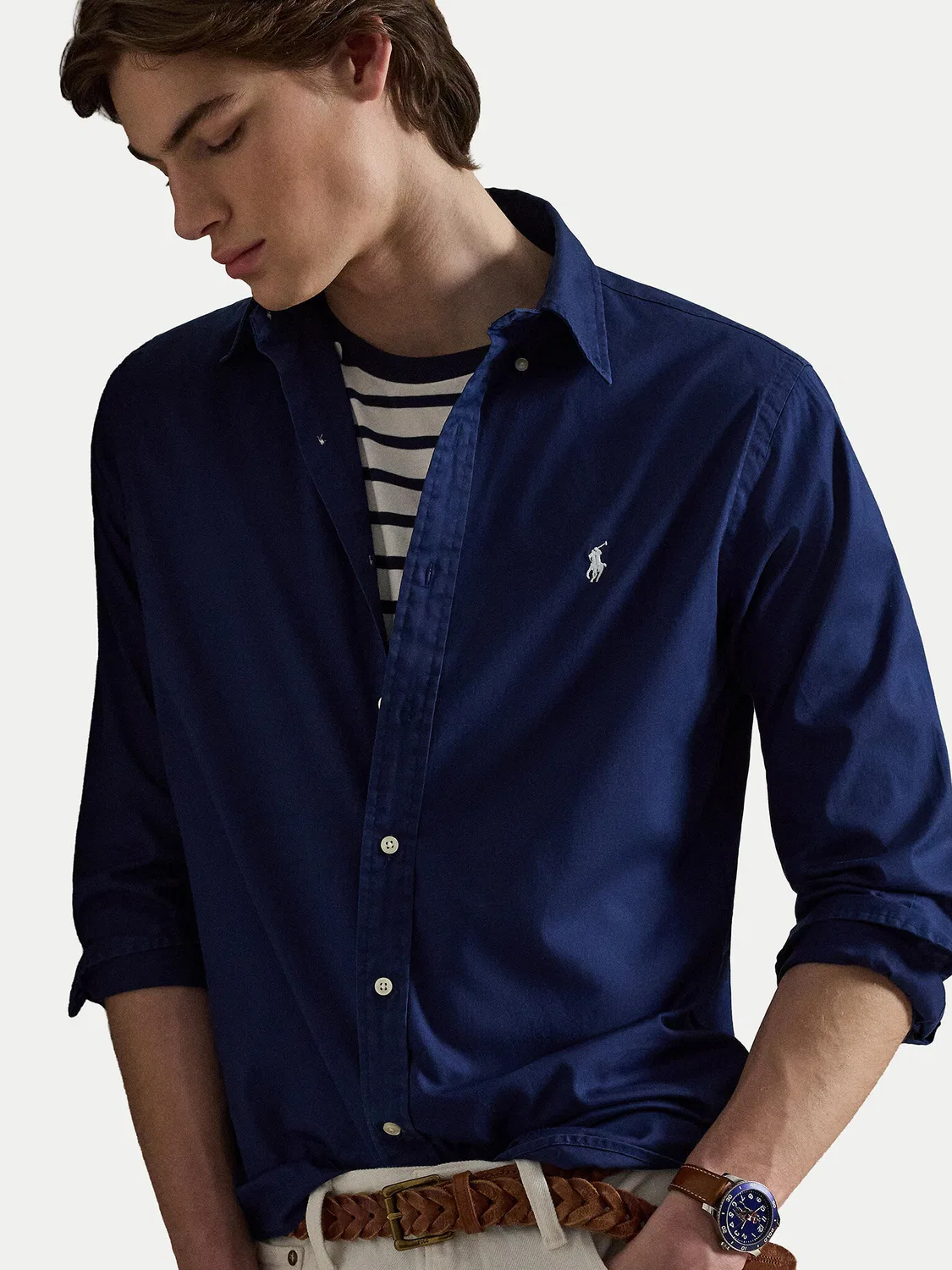 Мужская рубашка стандартного кроя Polo Ralph Lauren, темно-синий — фото 4