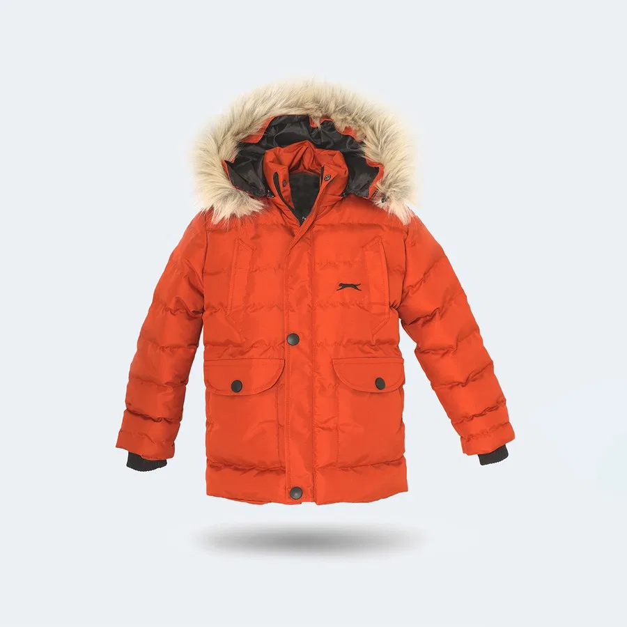 Детский пуховик с капюшоном Napoli Slazenger, Серый
