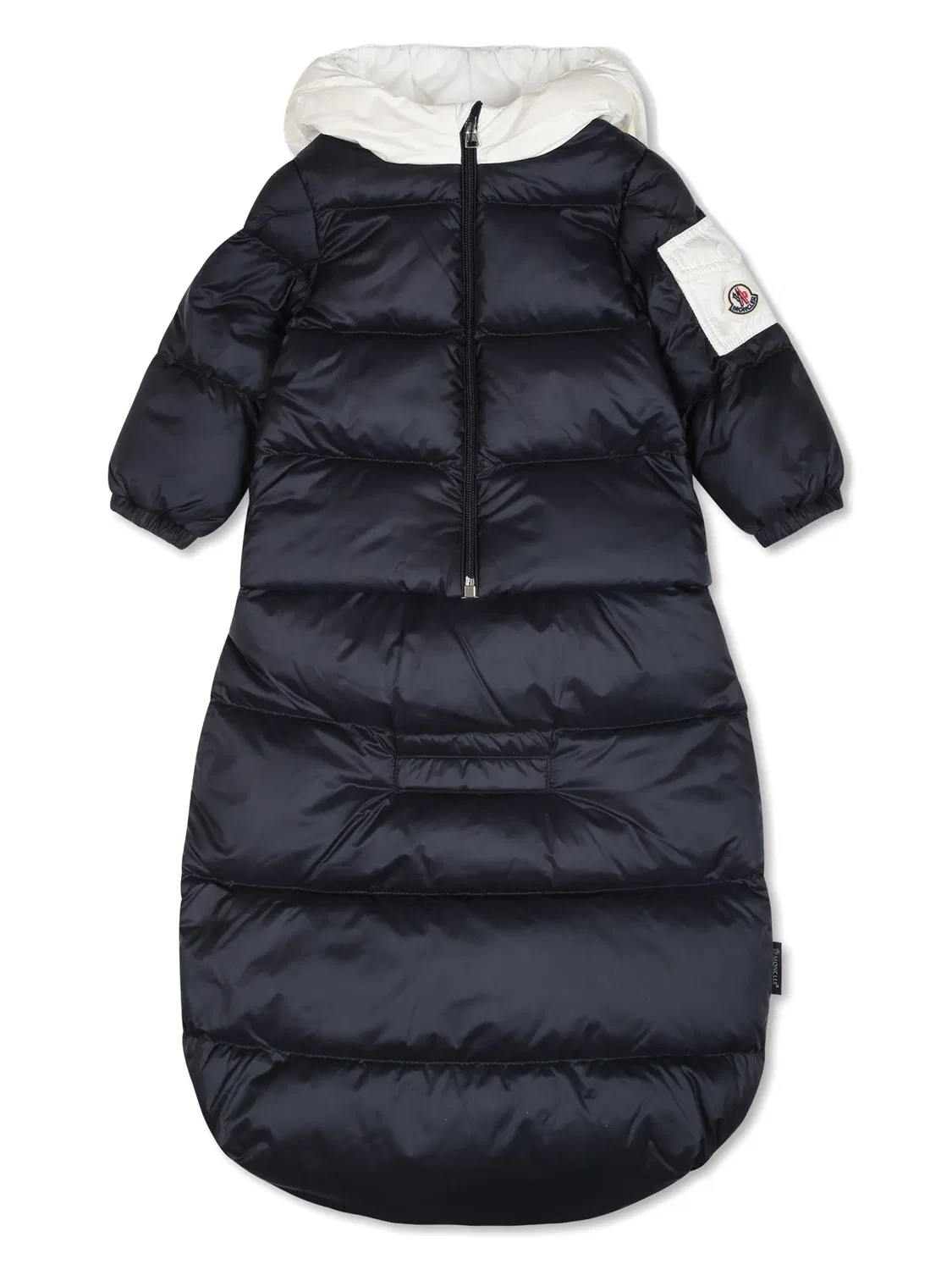 Пуховик с капюшоном Moncler, синий