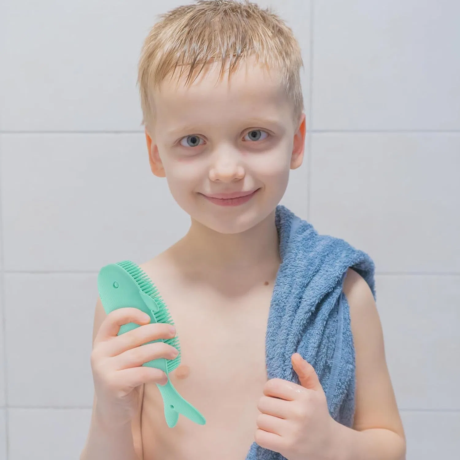 Щетка для тела силиконовая, NULYLU, Light Green — фото 4
