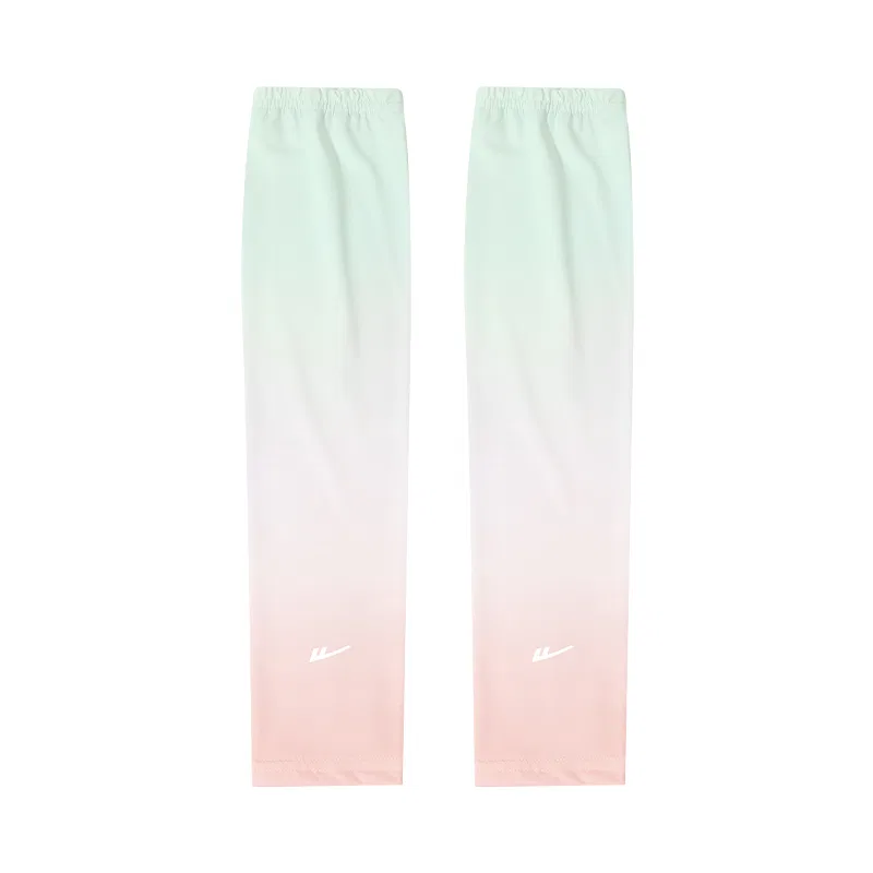 Детские нарукавники для защиты от солнца Gradient Green Pink WARRIOR