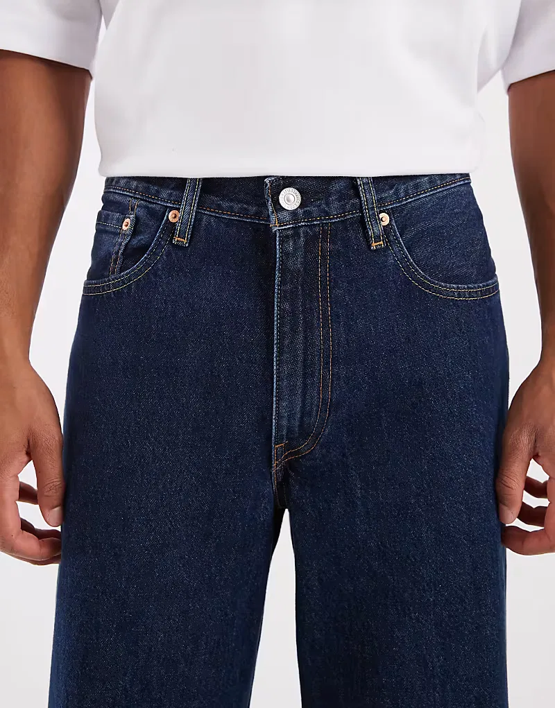 Широкие мешковатые джинсы Levi's среднего, синий — фото 4