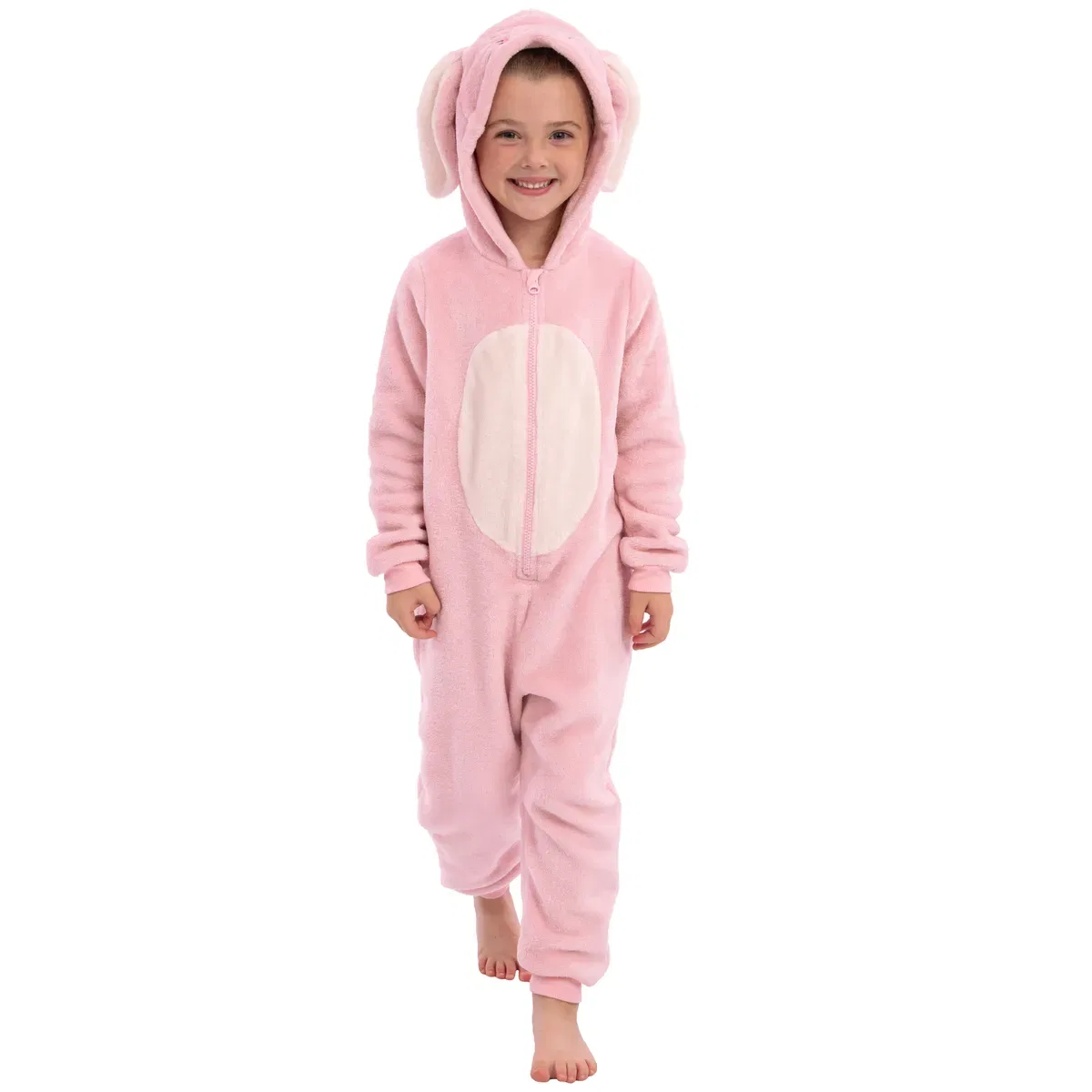 Детский флисовый комбинезон с 3D ушками Bunny Harry Bear, Pink — фото 2