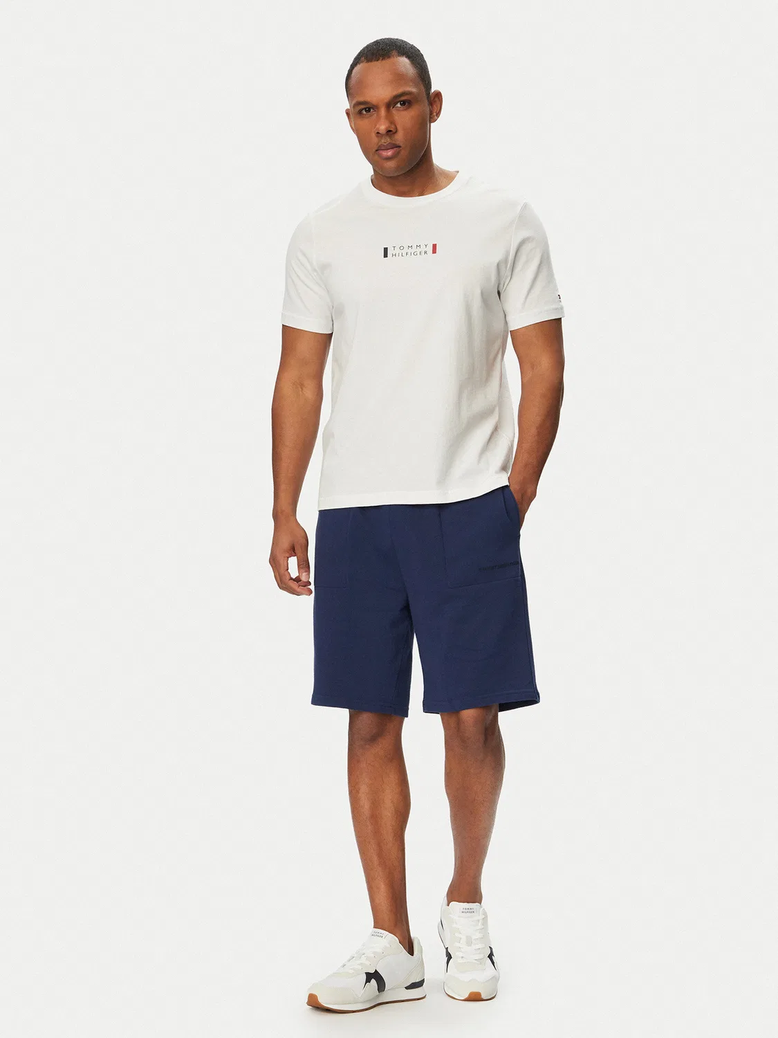 Мужские спортивные шорты стандартного кроя Terry Tommy Hilfiger, темно-синий — фото 2
