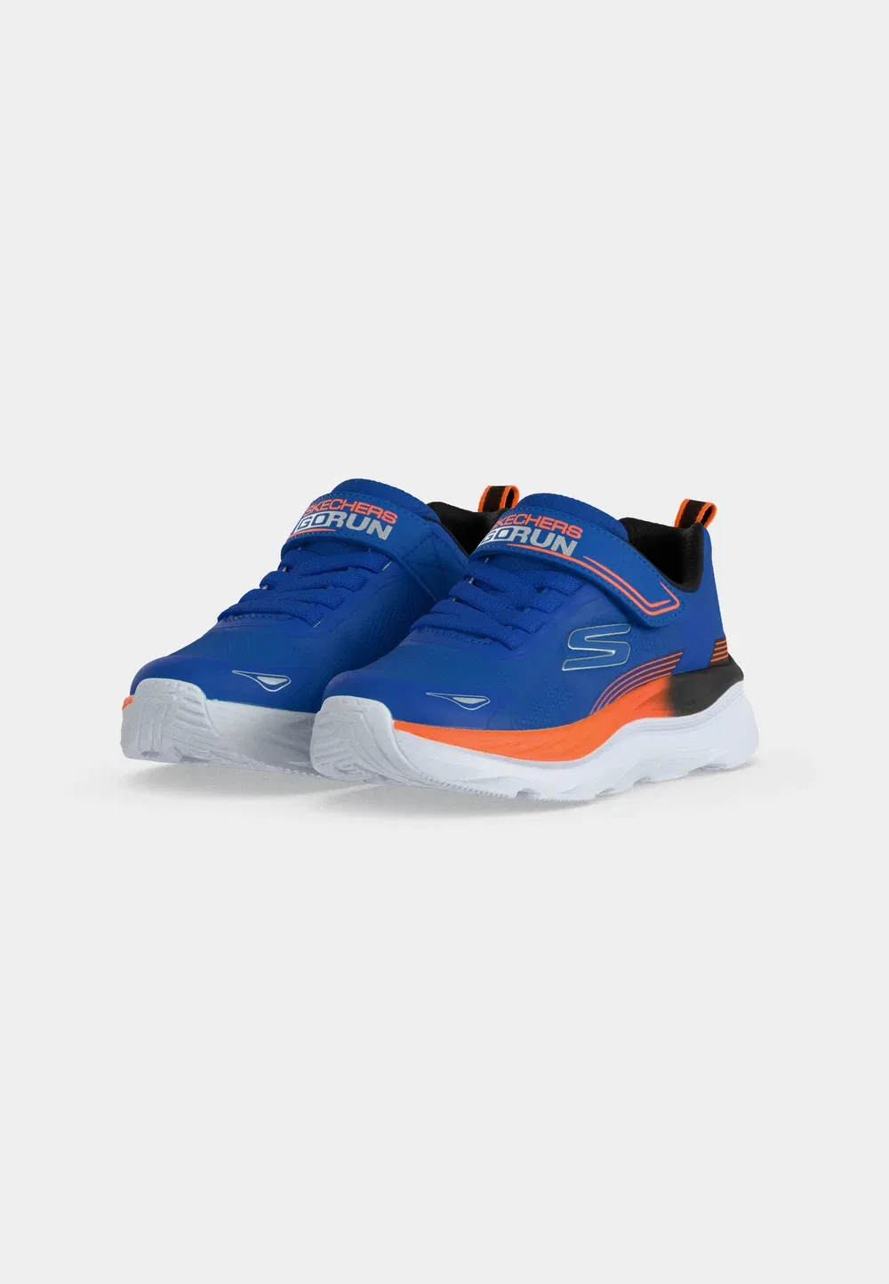 Max run - кроссовки Skechers Performance, Blue/Orange — фото 3