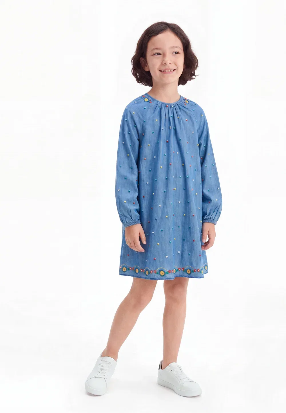 Платье - джинсовое платье Stella Mccartney Kids, Azzurro