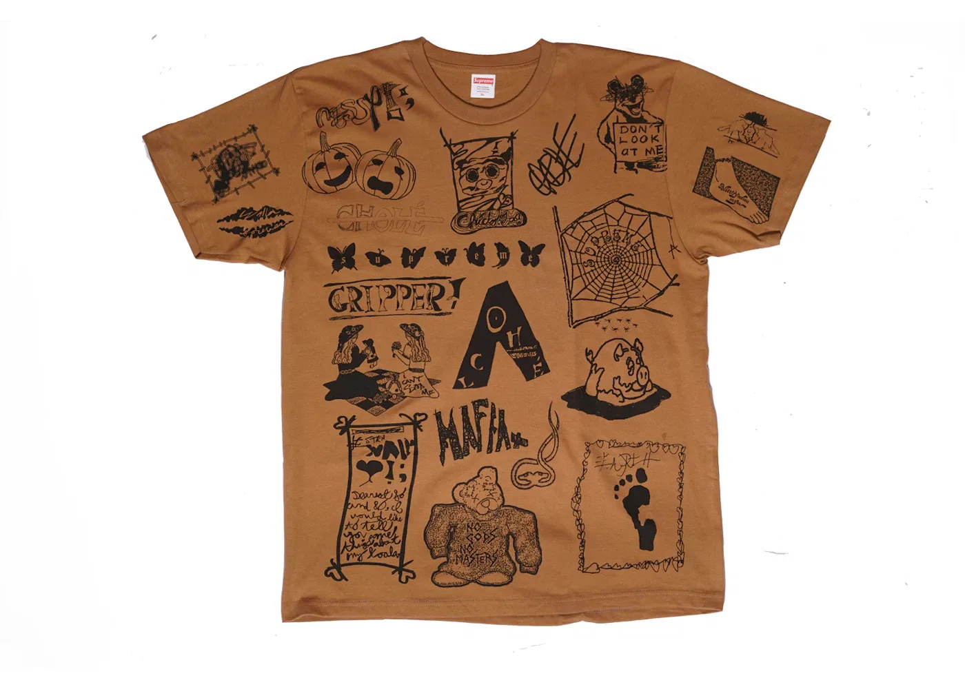 Мужская футболка с принтом Supreme Tee, Mocha