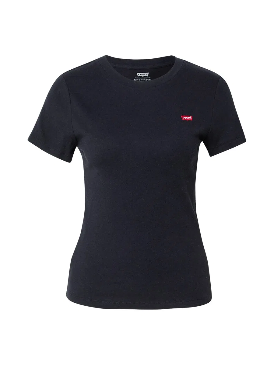 Футболка LEVI'S 'Essential Housemark Tee' черного цвета