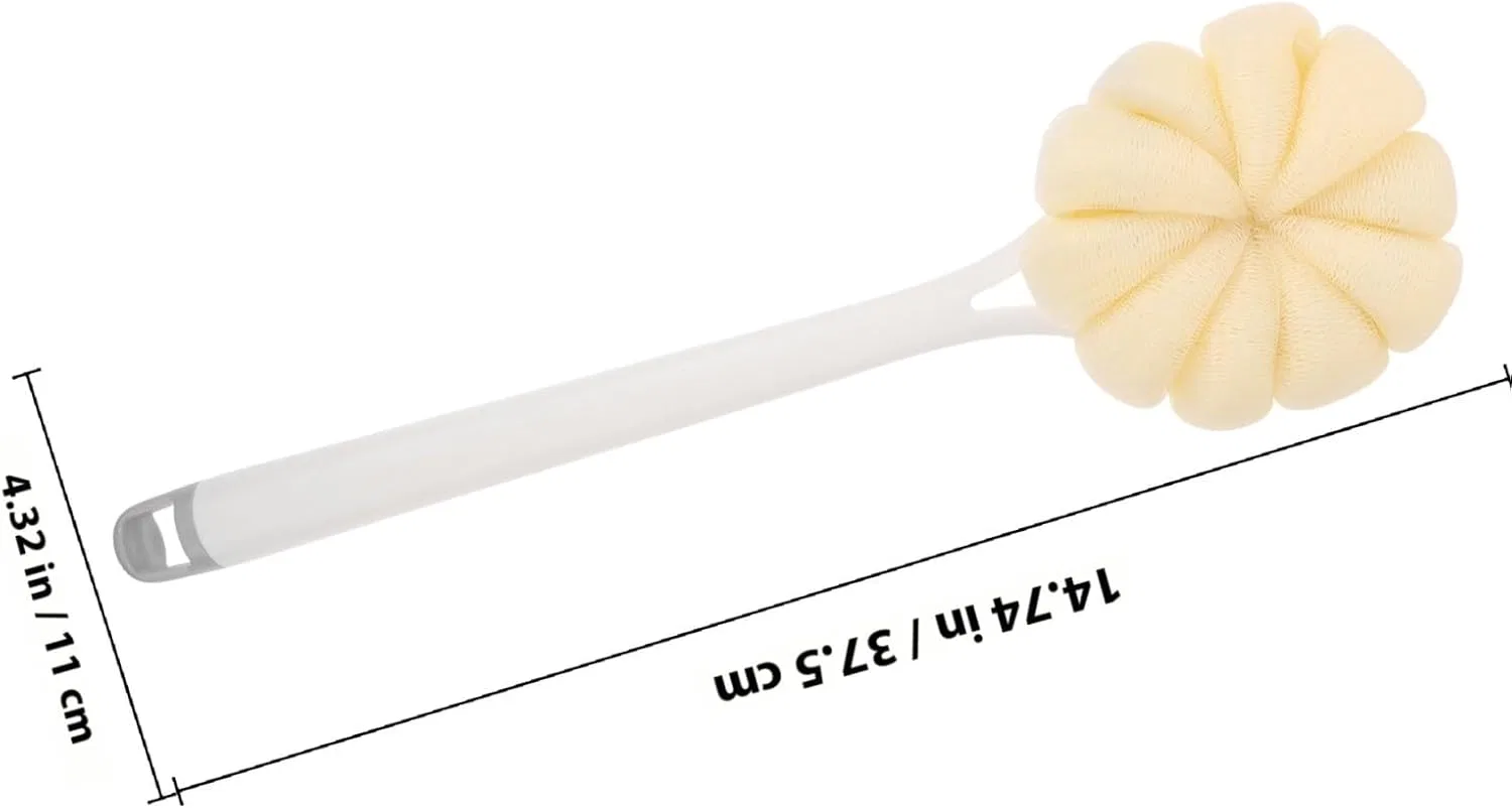 Щетка для тела с длинной ручкой, WRITWAA, 1 шт, 37.5x11x7.5 см, Dunkelgrau — фото 2