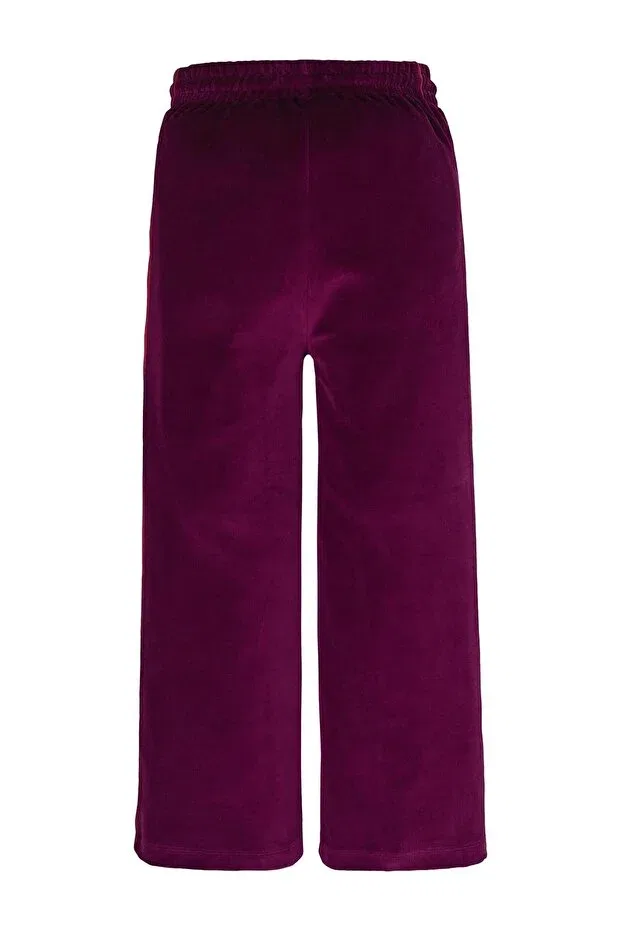 Детские спортивные штаны для девочек с длинным швом Calvin Klein, Burgundy — фото 2