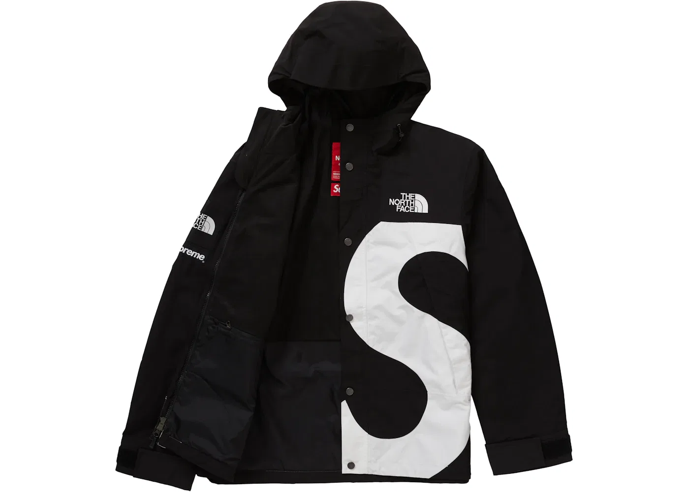 Мужская куртка с принтом Mountain Jacket Supreme, Black — фото 2