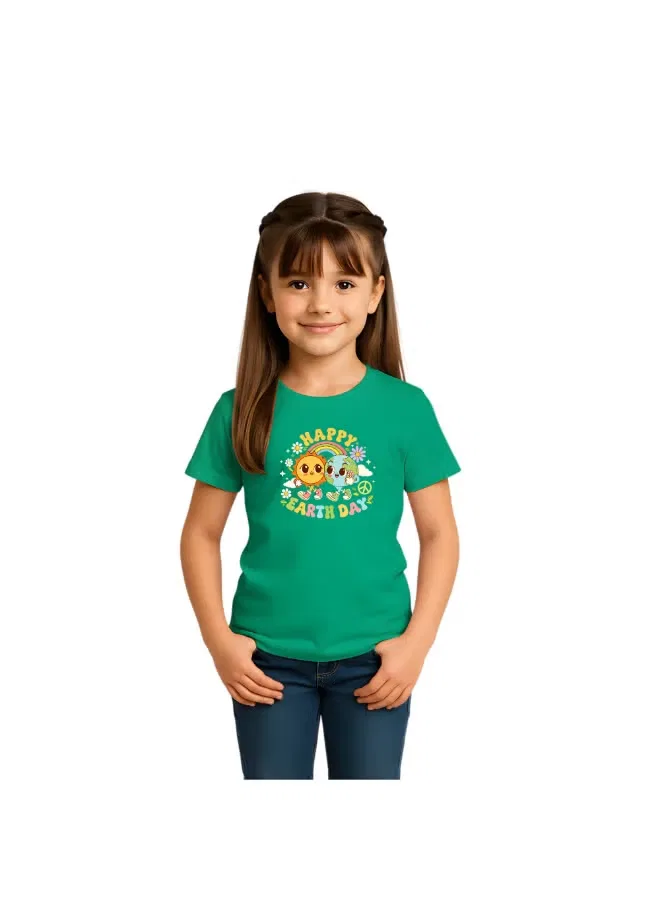 Футболка с принтом Earth Day Printshop4Me, зеленый
