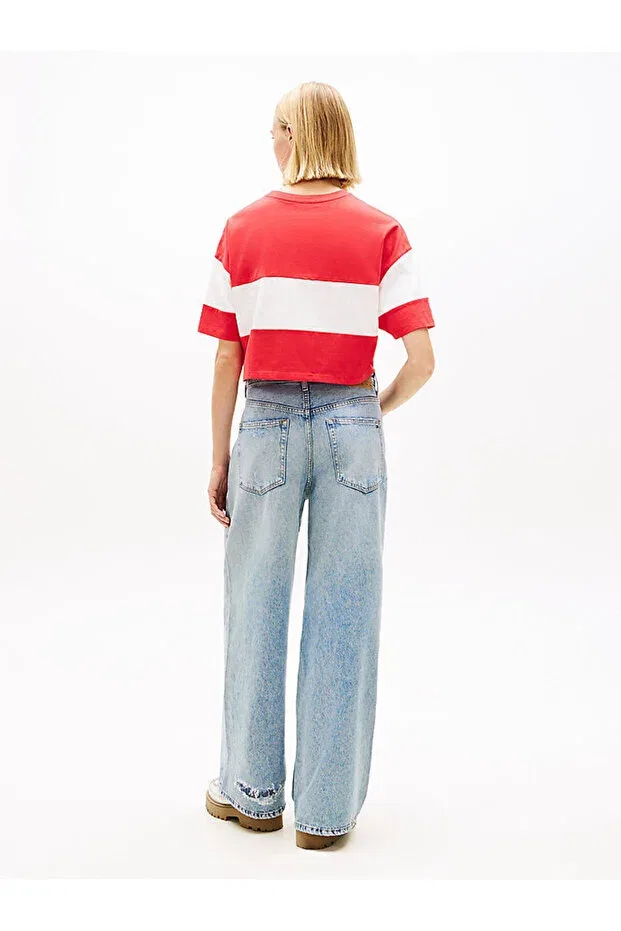 Женская футболка с принтом Tommy Hilfiger, Fire Red — фото 4