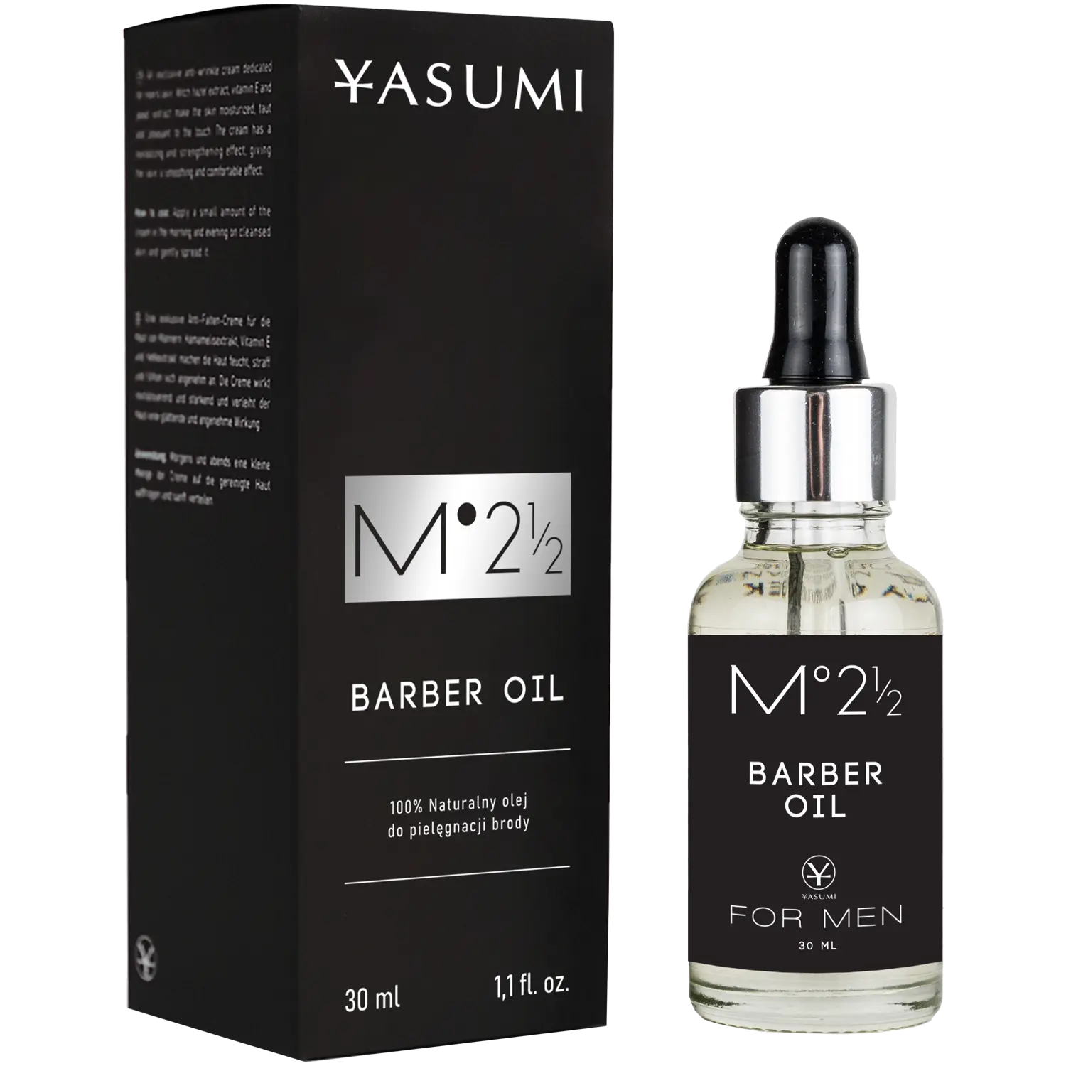 Yasumi M2 1/2 Barber Oil масло для ухода за бородой и усами, 30 мл — фото 4