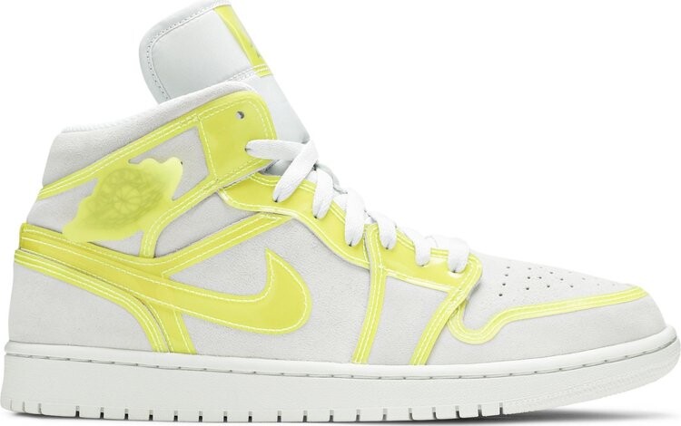 

Кроссовки Wmns Air Jordan 1 Mid LX Off White Opti Yellow, белый