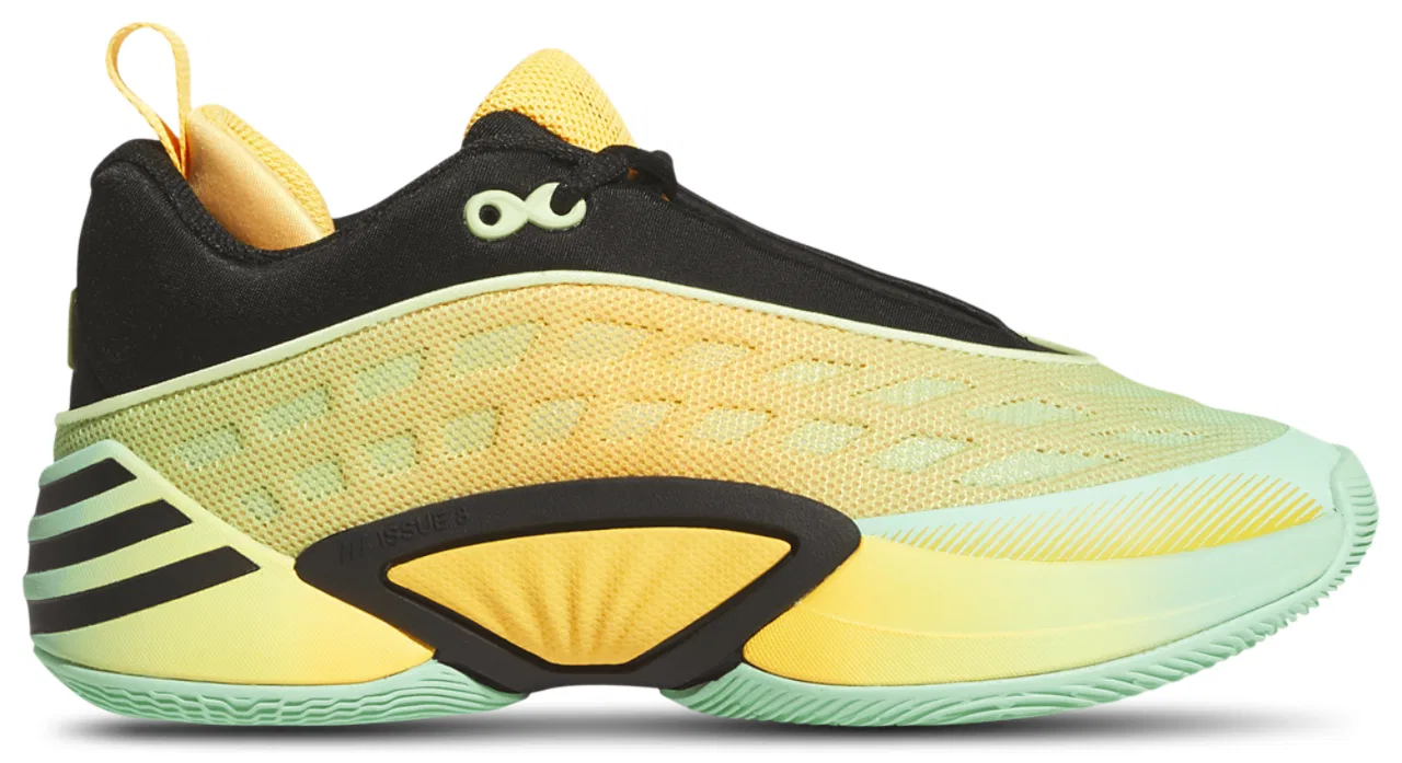 Детские кроссовки для мальчиков с принтом D.O.N. Issue 8 adidas, Lucid Tangerine Core Black Pulse Mint