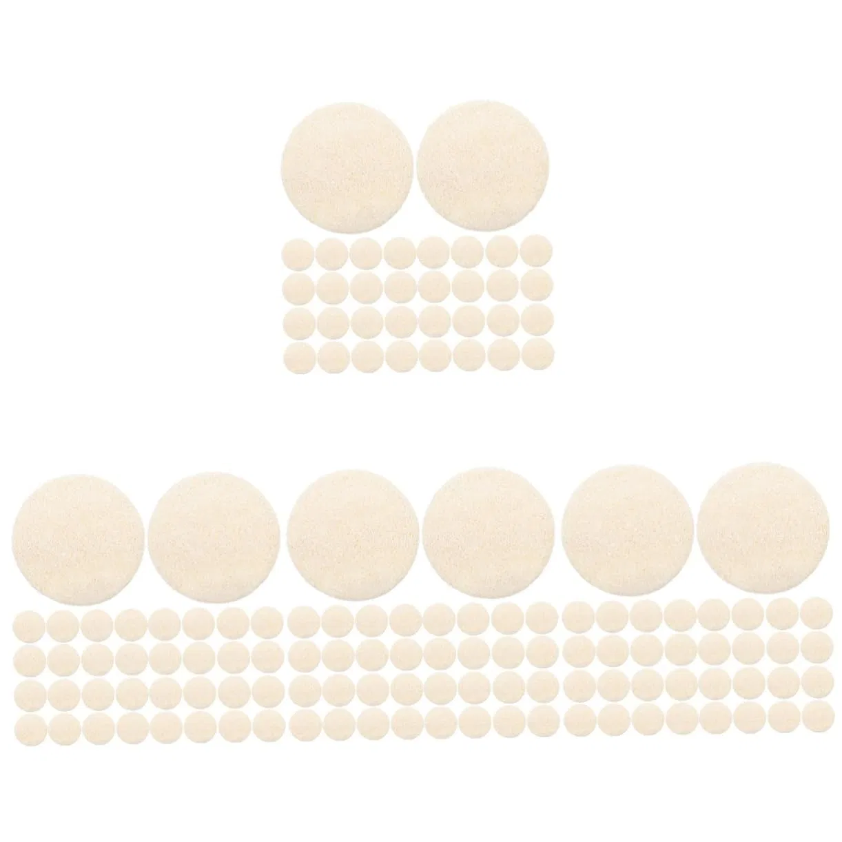Скрабирующие подушечки для лица, FRCOLOR, набор 144 шт, 5.5x5.5x0.1 см, Beige