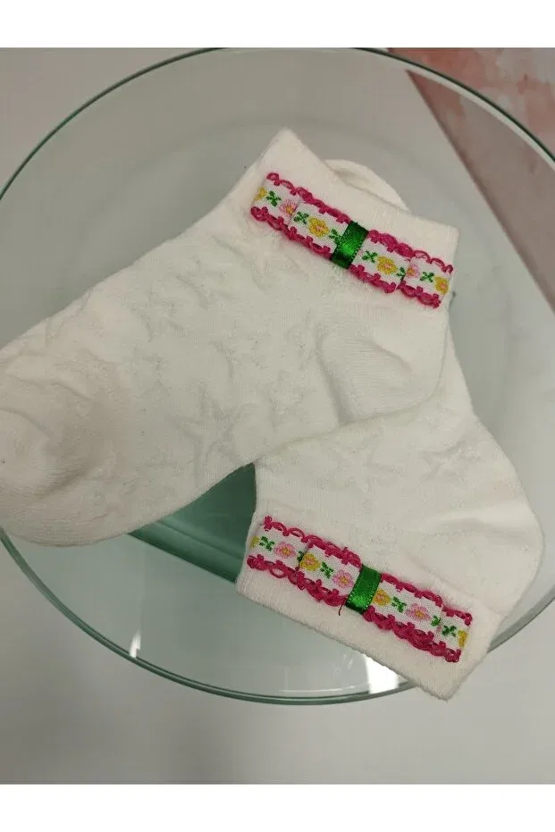 Детские носки для новорожденных хлопковые Papyon, White