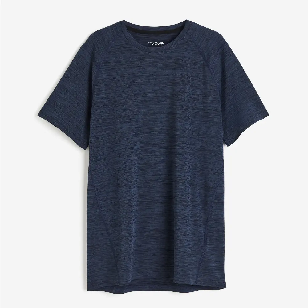 

Футболка спортивная H&M DryMove Muscle Fit Pro, темно-синий