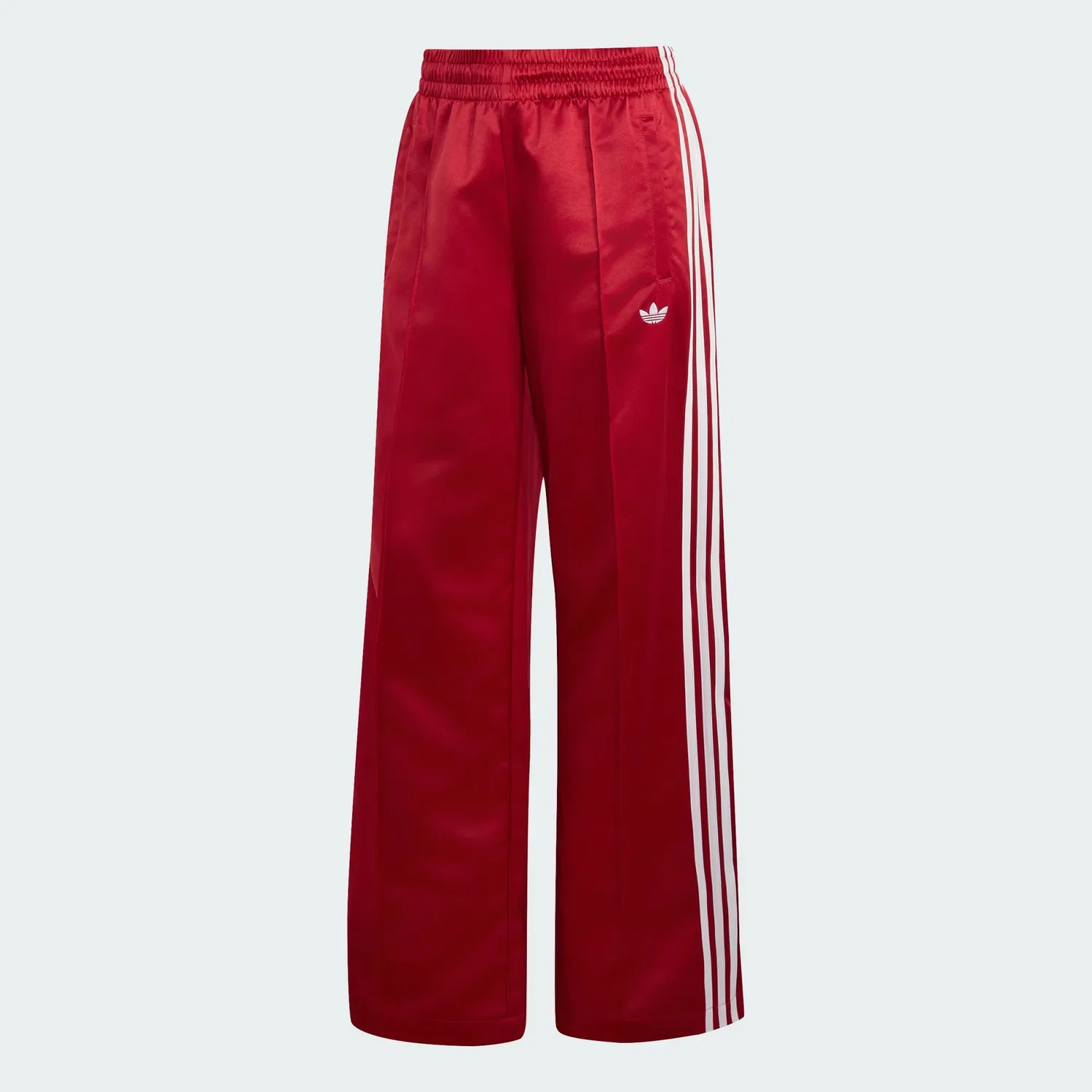 Женские спортивные брюки свободного кроя из атласа SATIN SST LOOSE TRACK PANT Adidas Originals, Team Victory Red/White — фото 4
