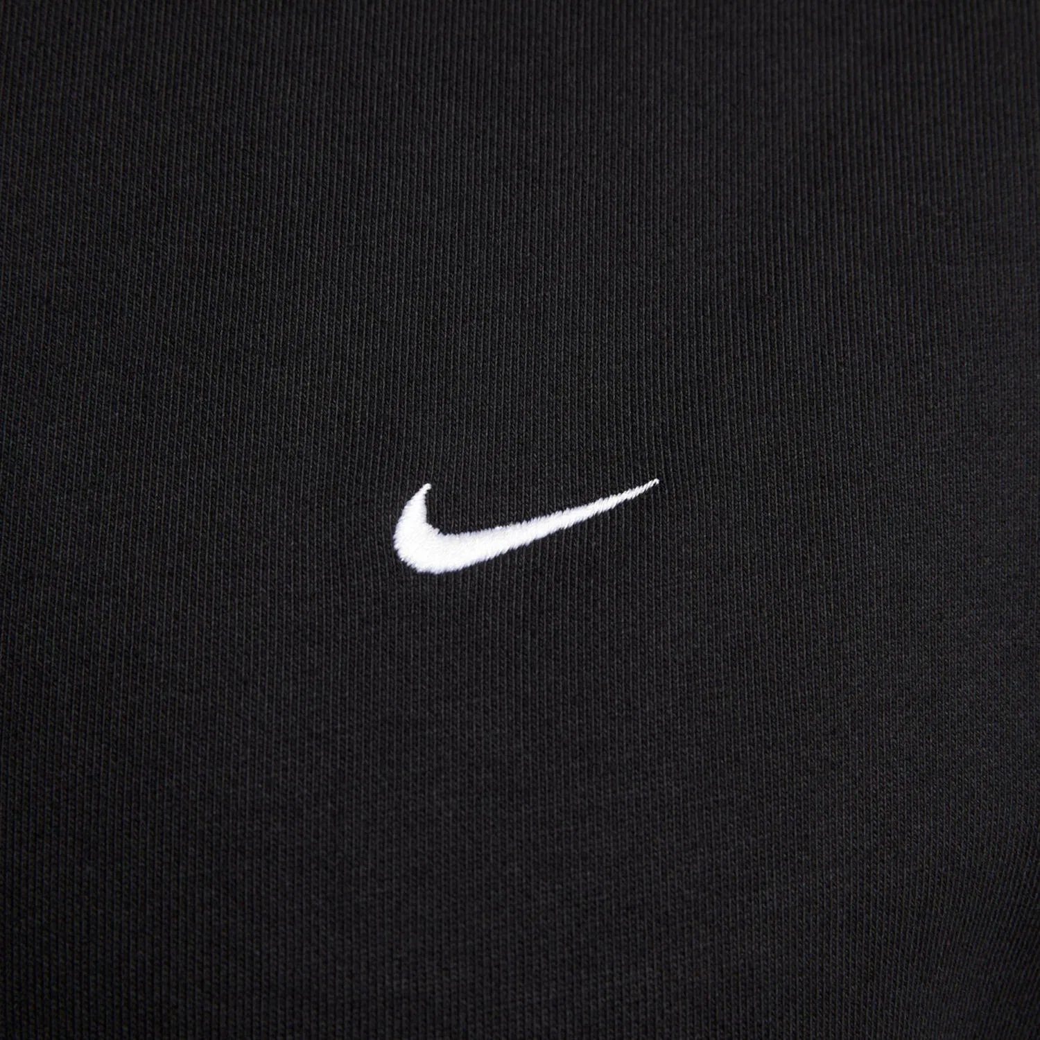 Мужской свитшот хлопковый Solo Swoosh Nike, Schwarz Weiss — фото 3