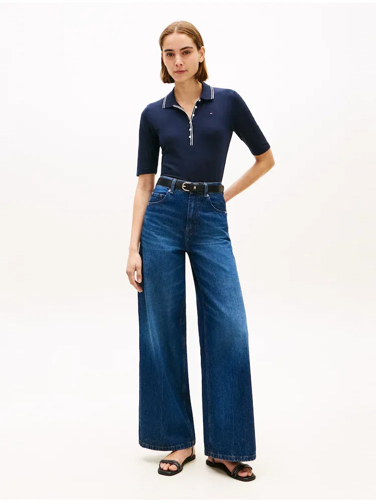 Футболка поло Slim Fit TOMMY HILFIGER, Navy — фото 2