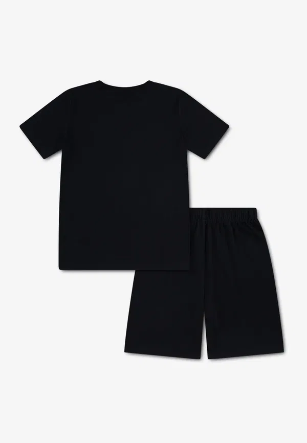 Футболка и шорты с принтом Tee - pyjama set Polo Ralph Lauren, polo black, черный — фото 2