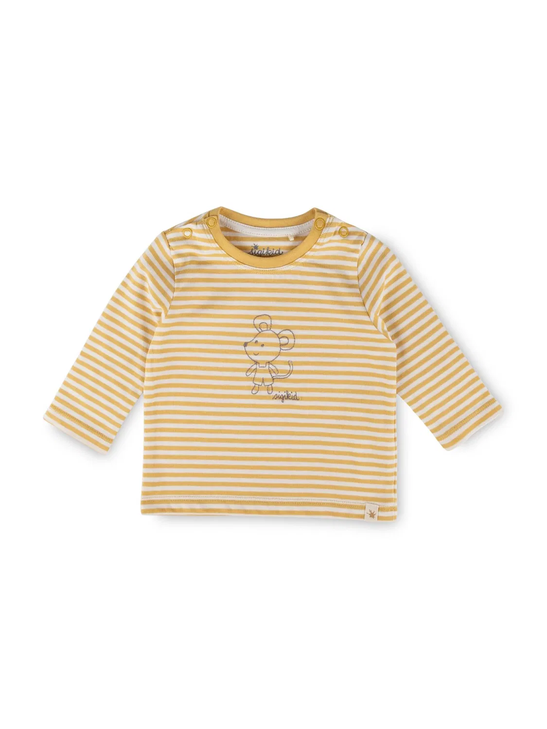 Рубашка Sigikid Langarmshirt Classic Baby желтого цвета