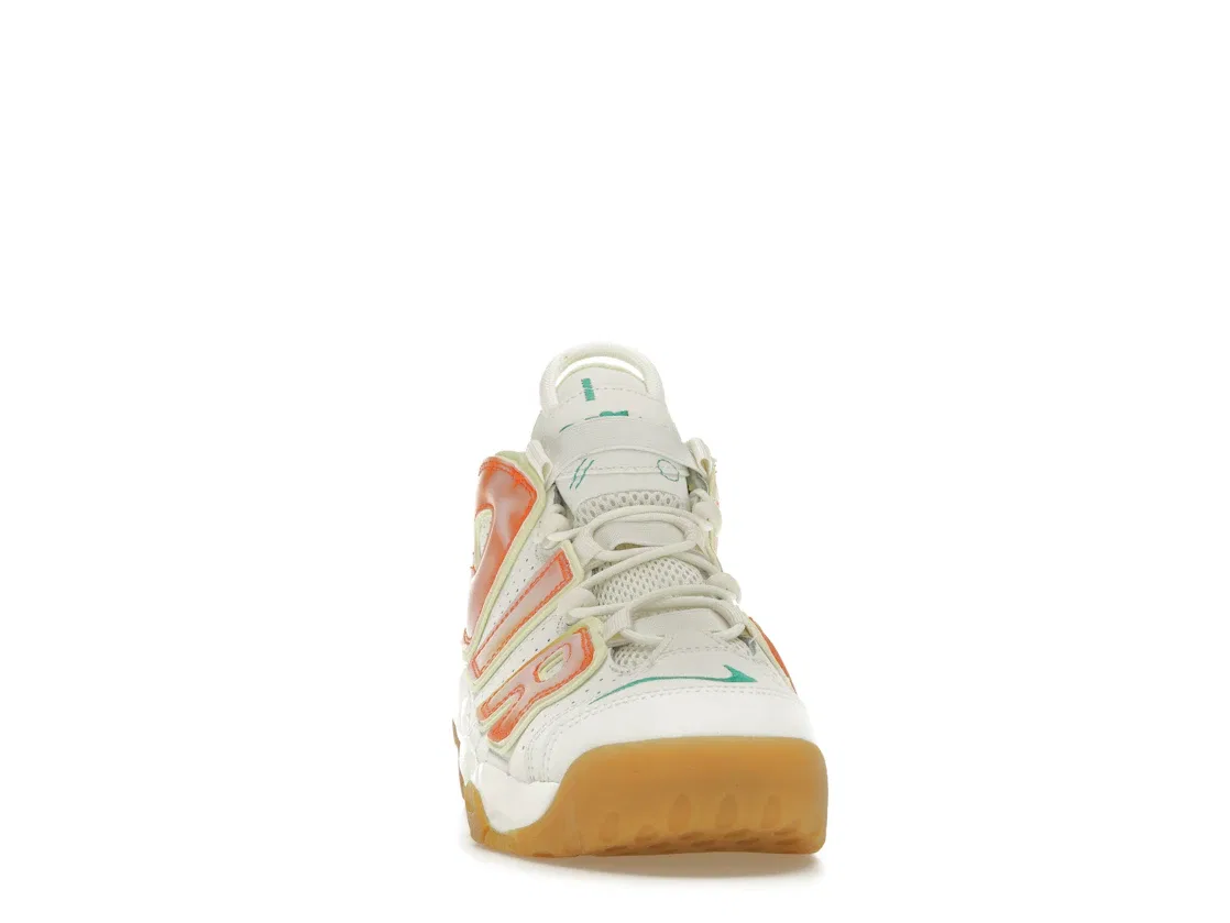 Детские кроссовки Lifestyle Nike Air More Uptempo Nike, Sail Luminous Green Gum Light Brown Stadium Green — фото 2
