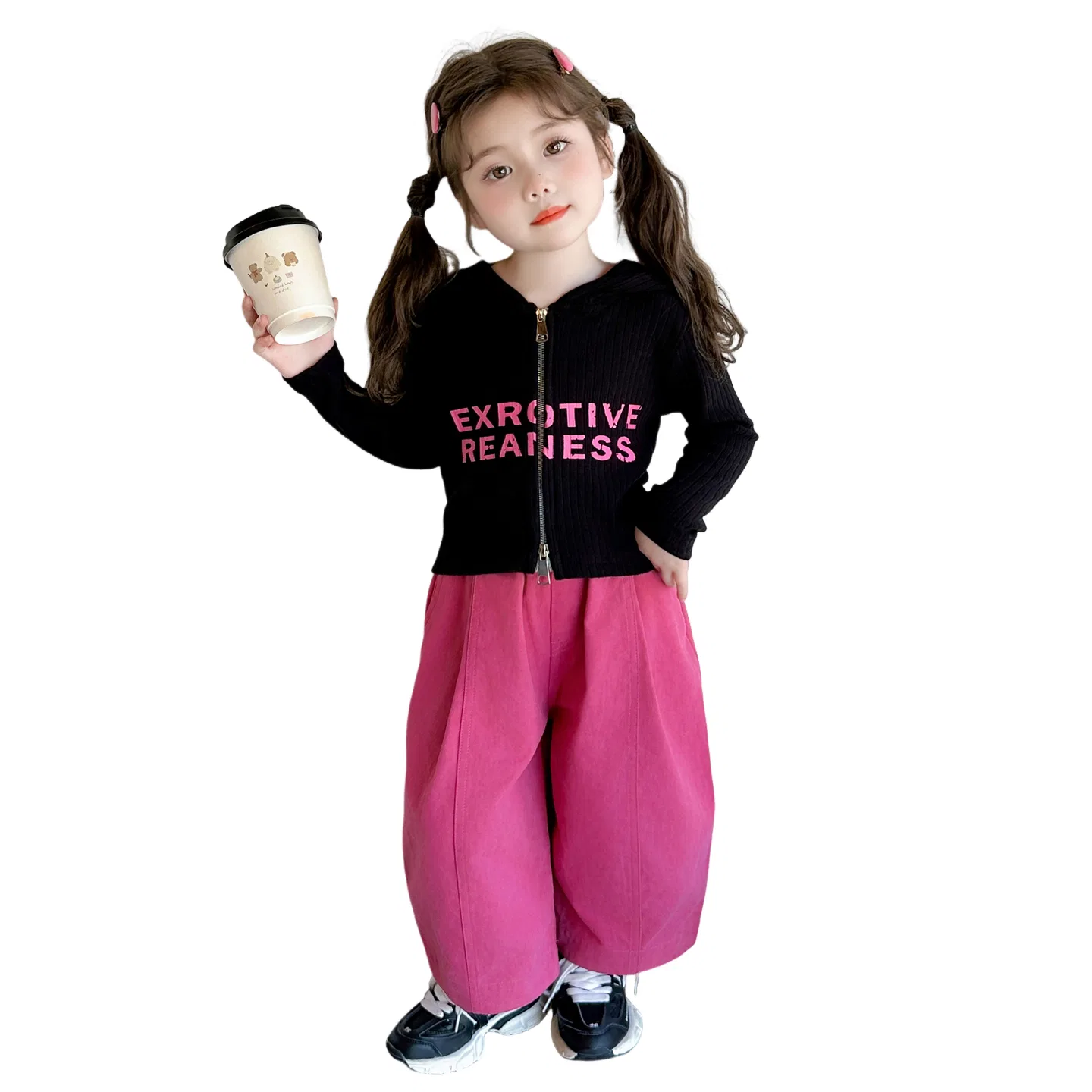 Детский комплект спортивной одежды в стиле хип-хоп Lanza, Rose Red